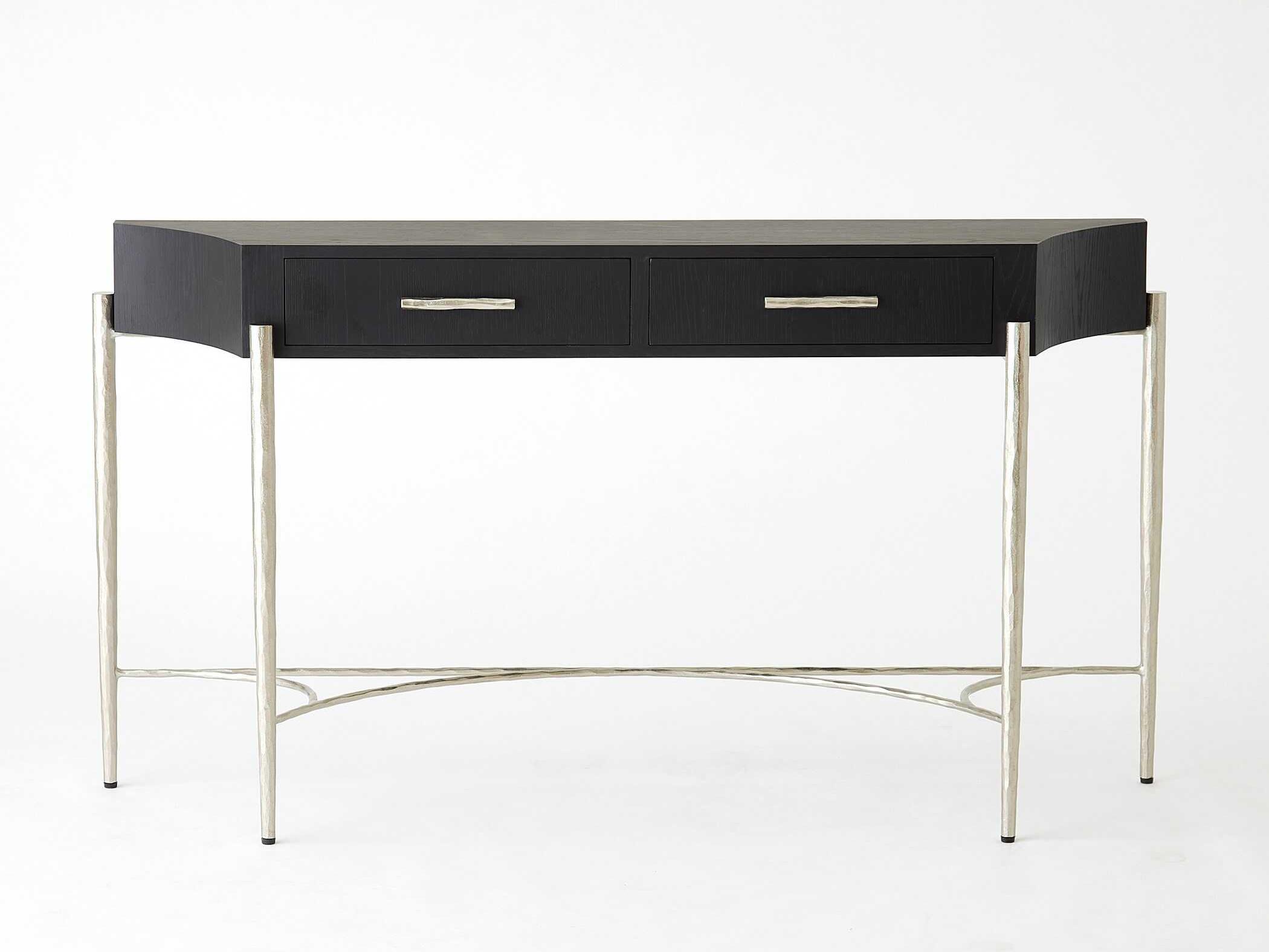 Global Views Breakfront Demilune Wood Console Table