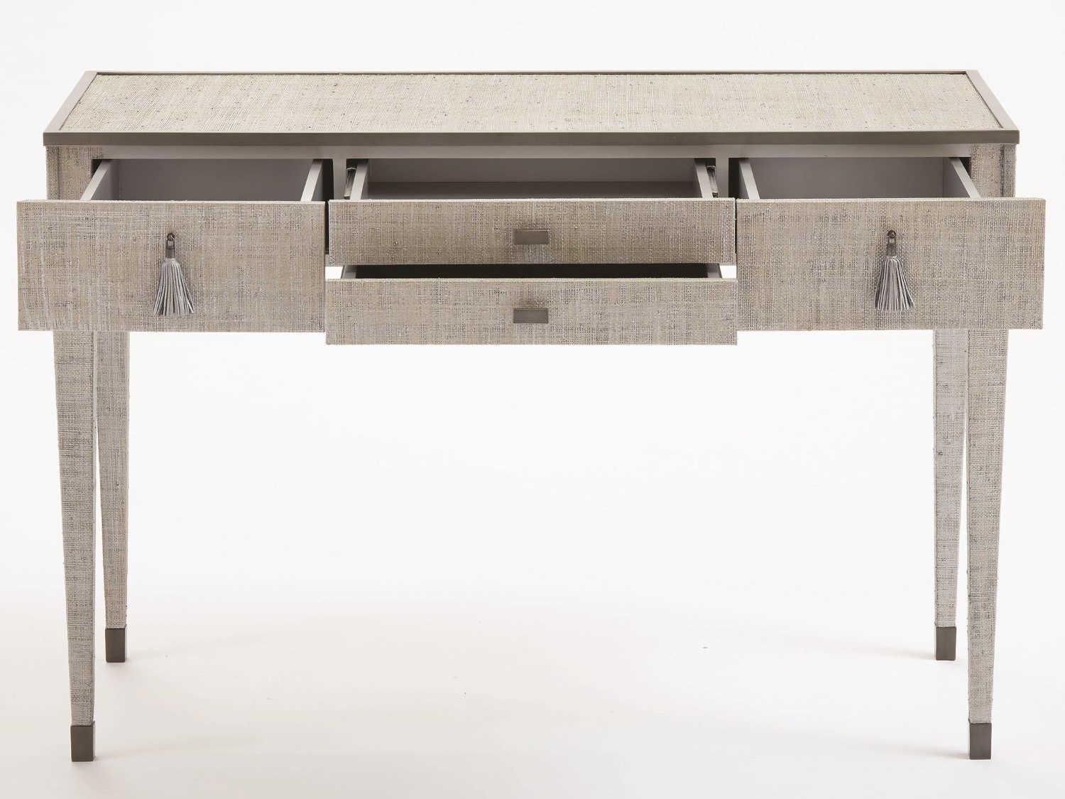 Global Views Pewter Acacia Wood Vanity Table