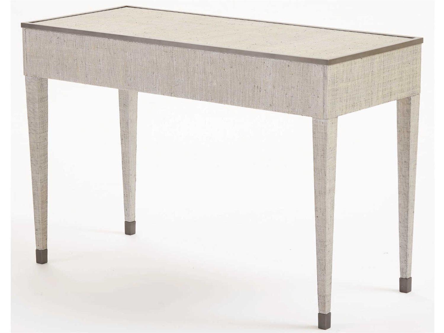 Global Views Pewter Acacia Wood Vanity Table