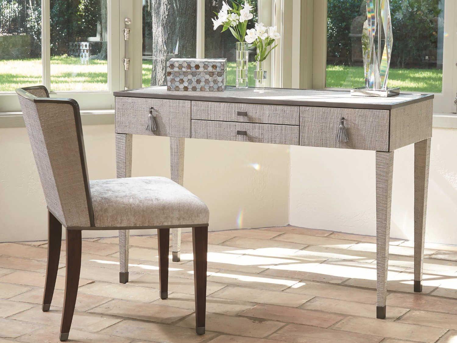 Global Views Pewter Acacia Wood Vanity Table