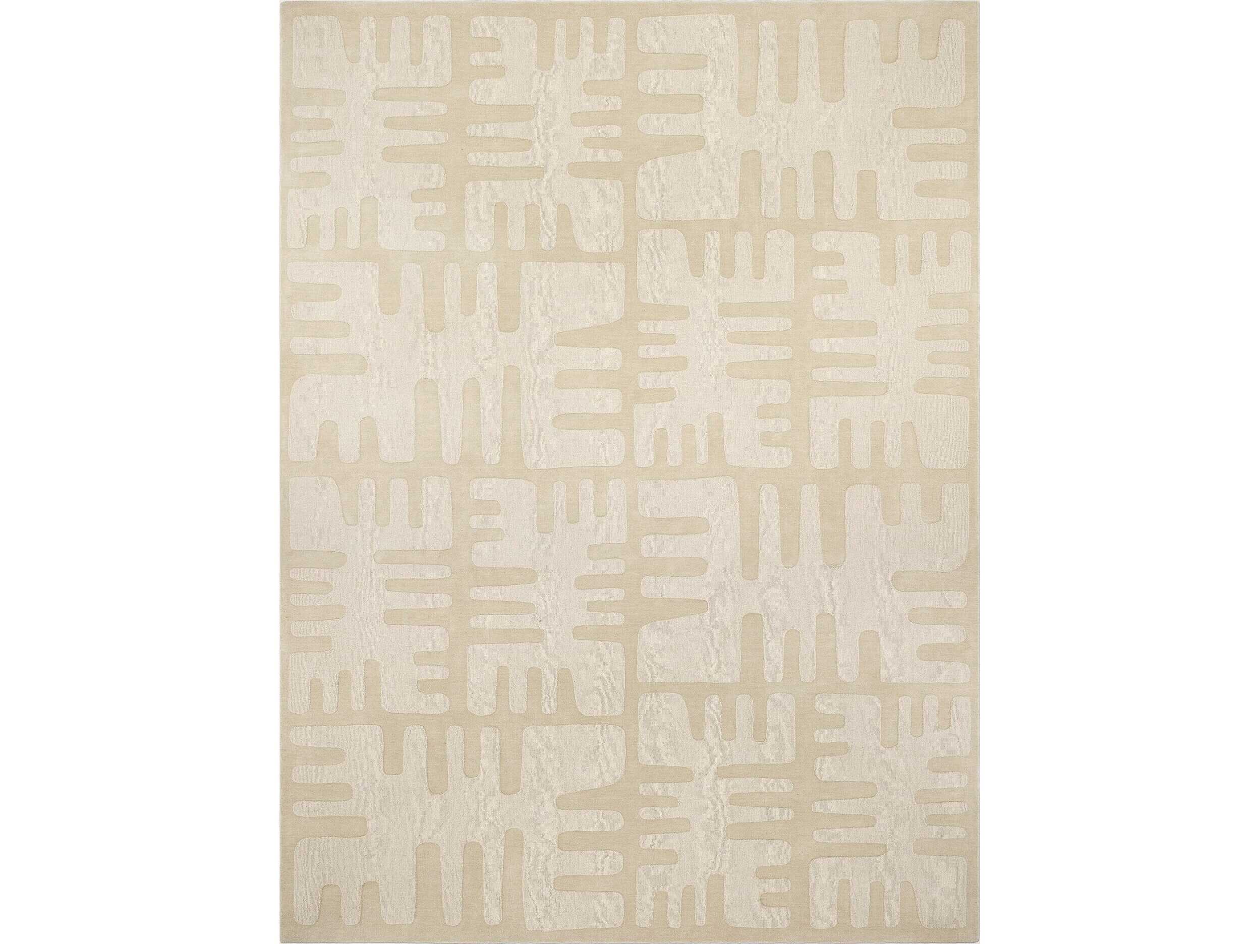 Global Views Duafe Sand Abstract Area Rug