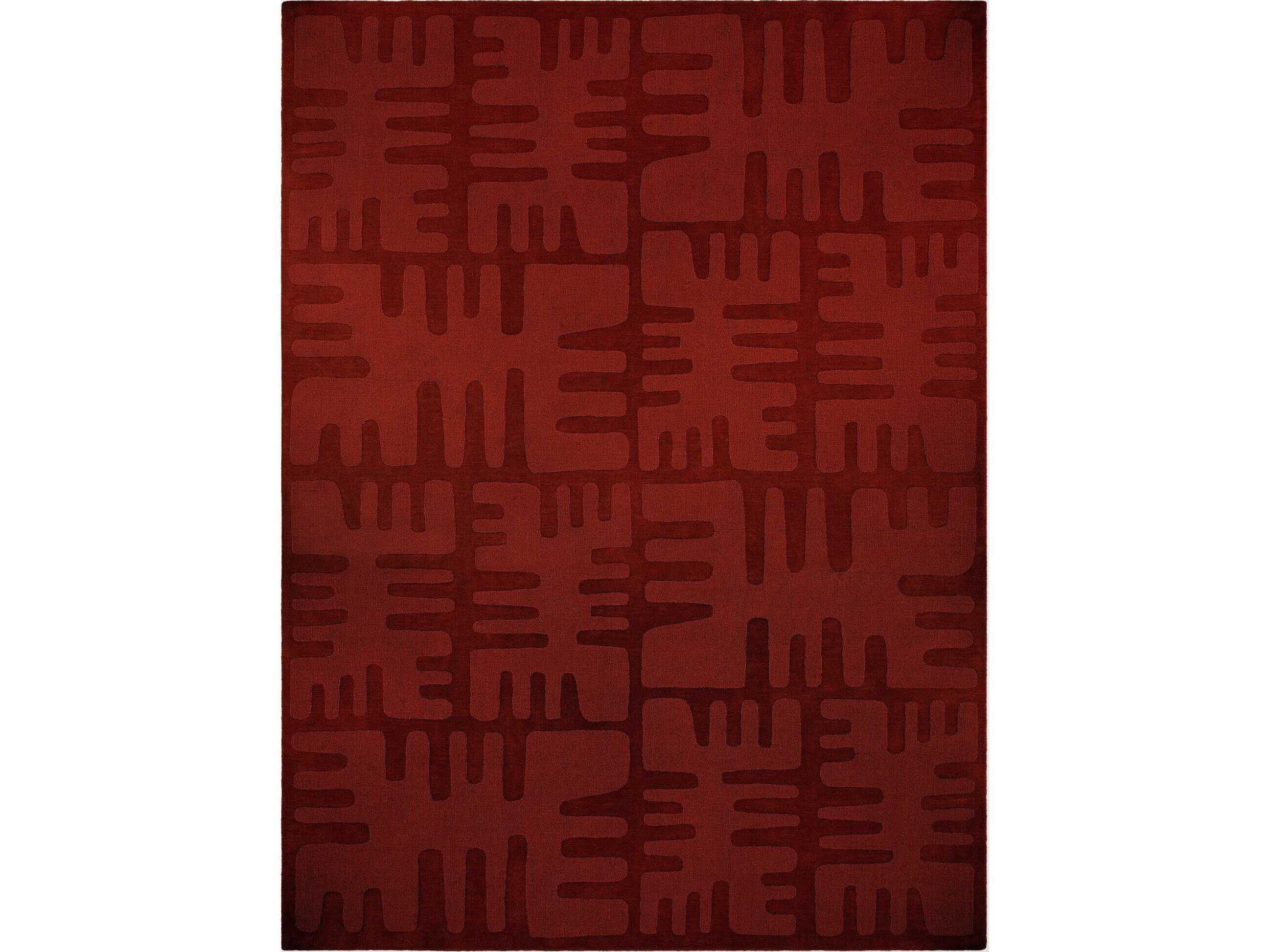 Global Views Duafe Rust Abstract Area Rug