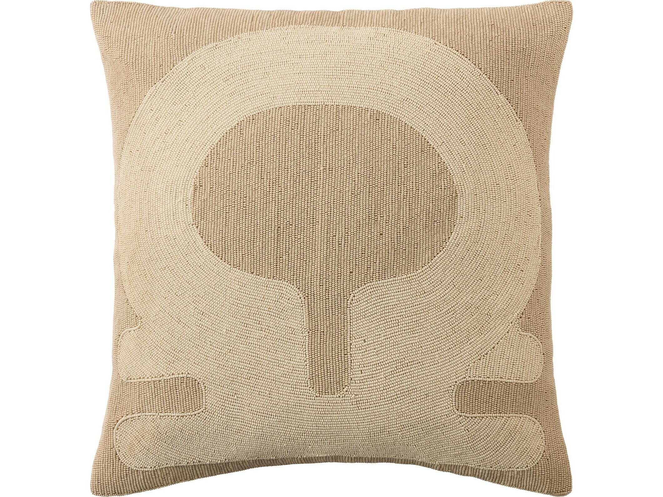 Global Views Carthago Beaded Pillow-Key-Sand