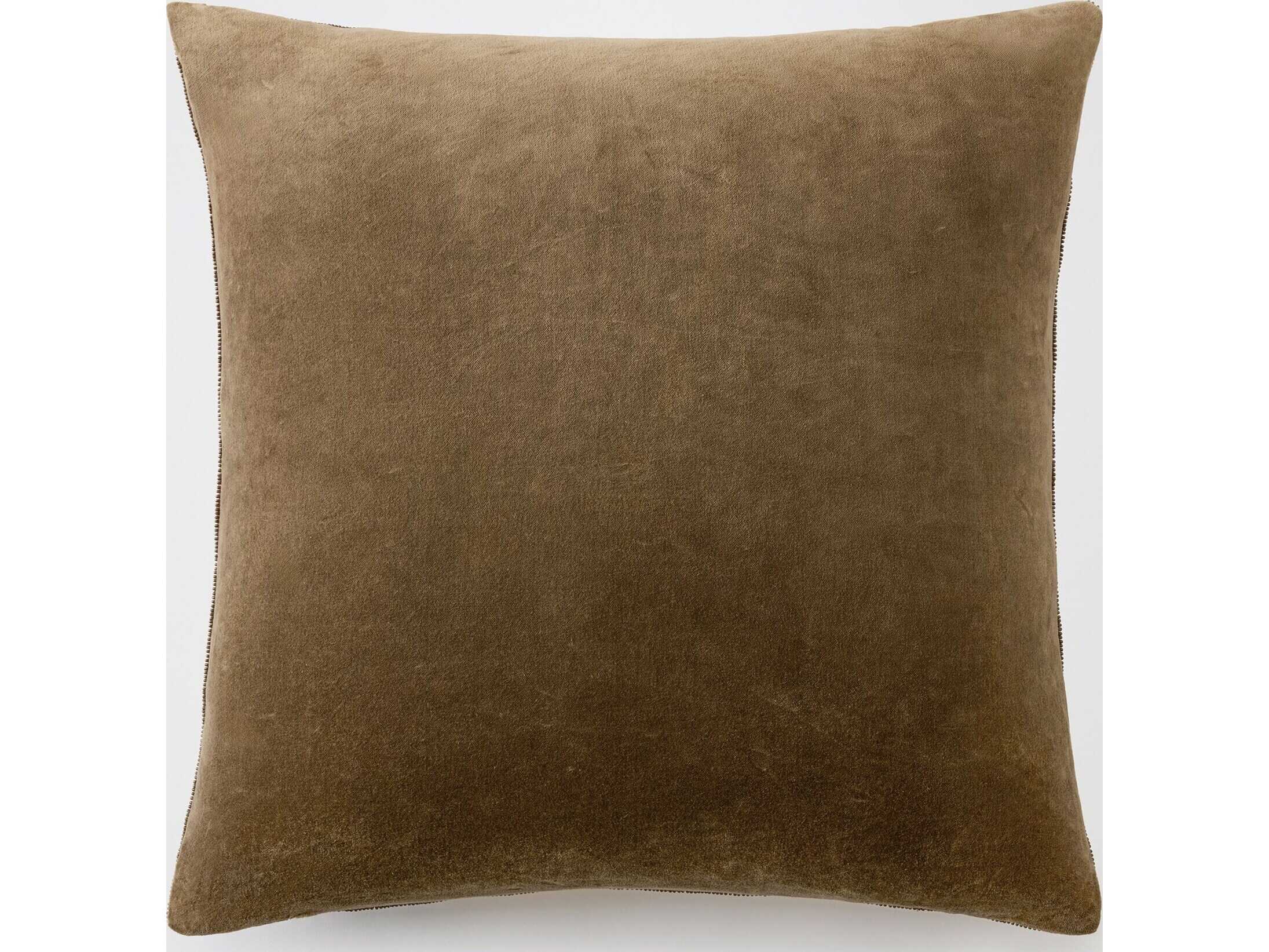 Global Views Carthago Beaded Pillow-Pass-Sepia