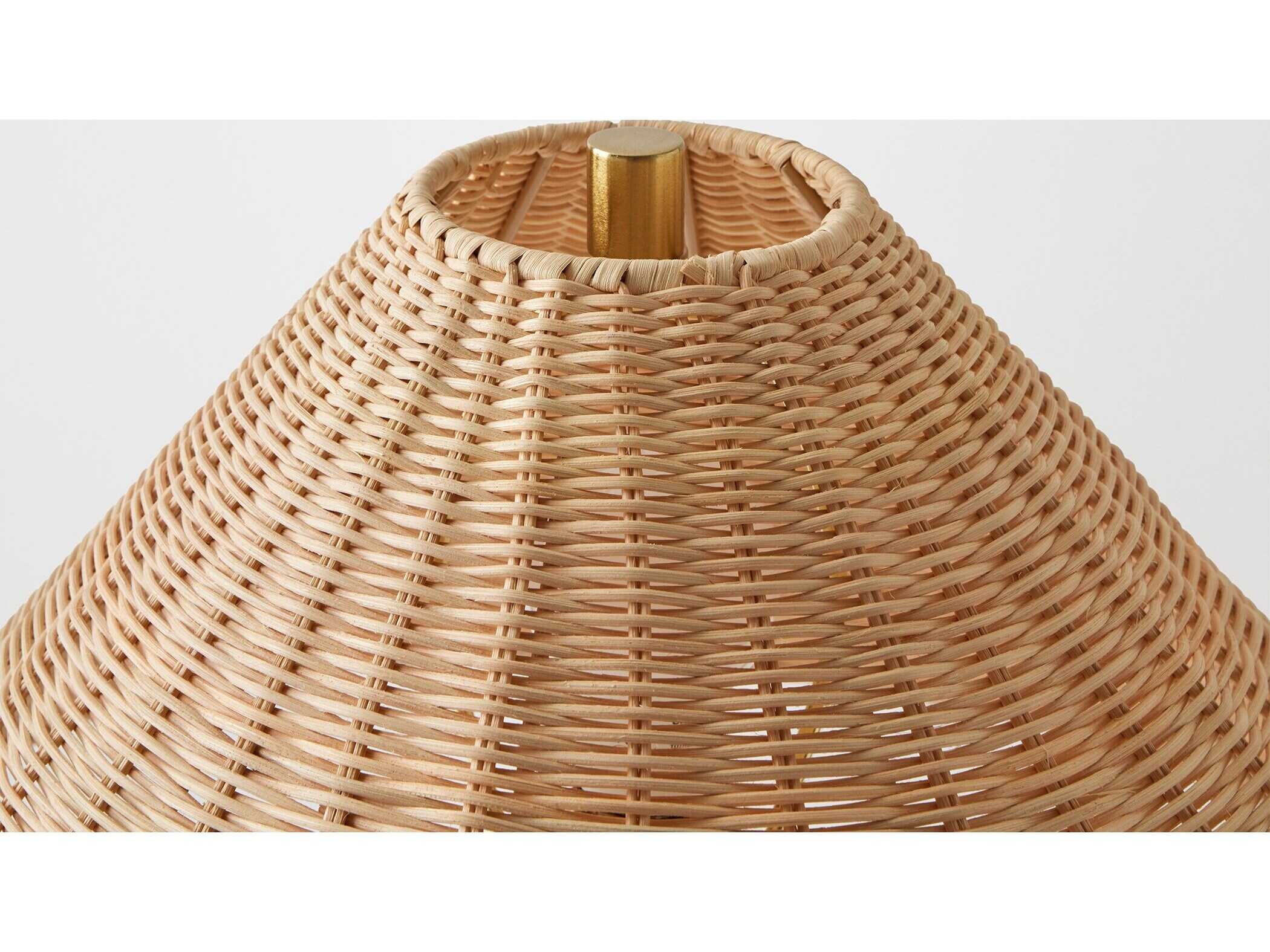 Global Views Terrazzo Beige Brown Brass Orange Buffet Lamp