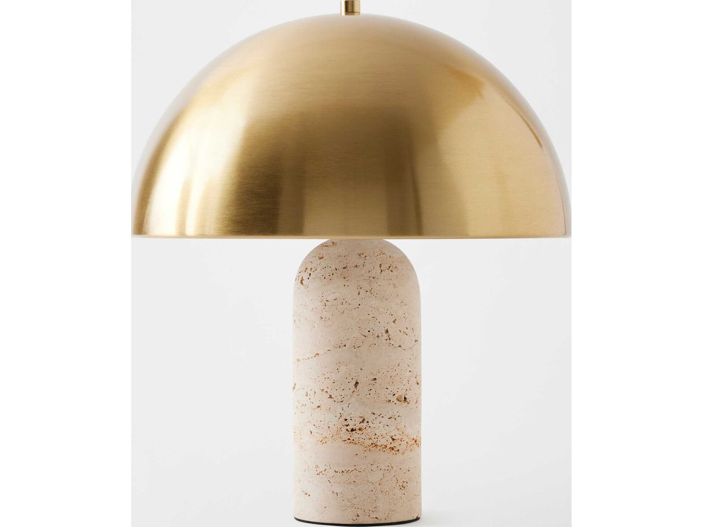 Global Views Dome Brass Table Lamp