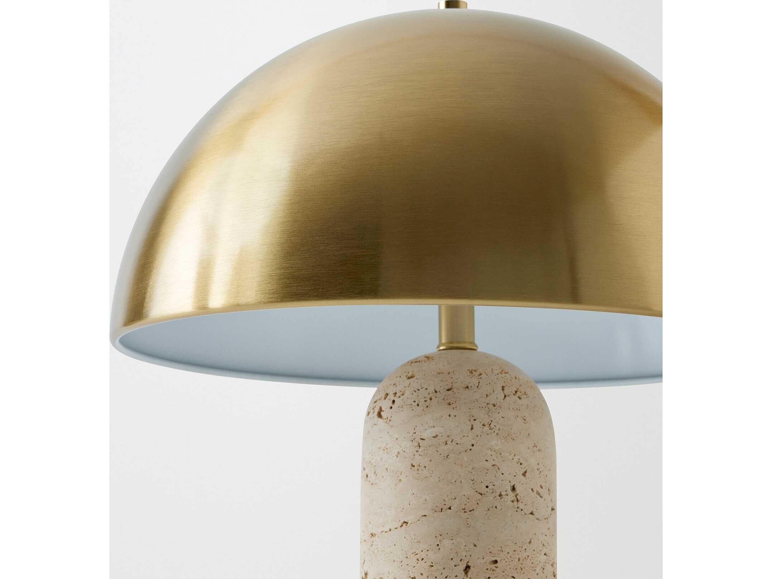 Global Views Dome Brass Table Lamp