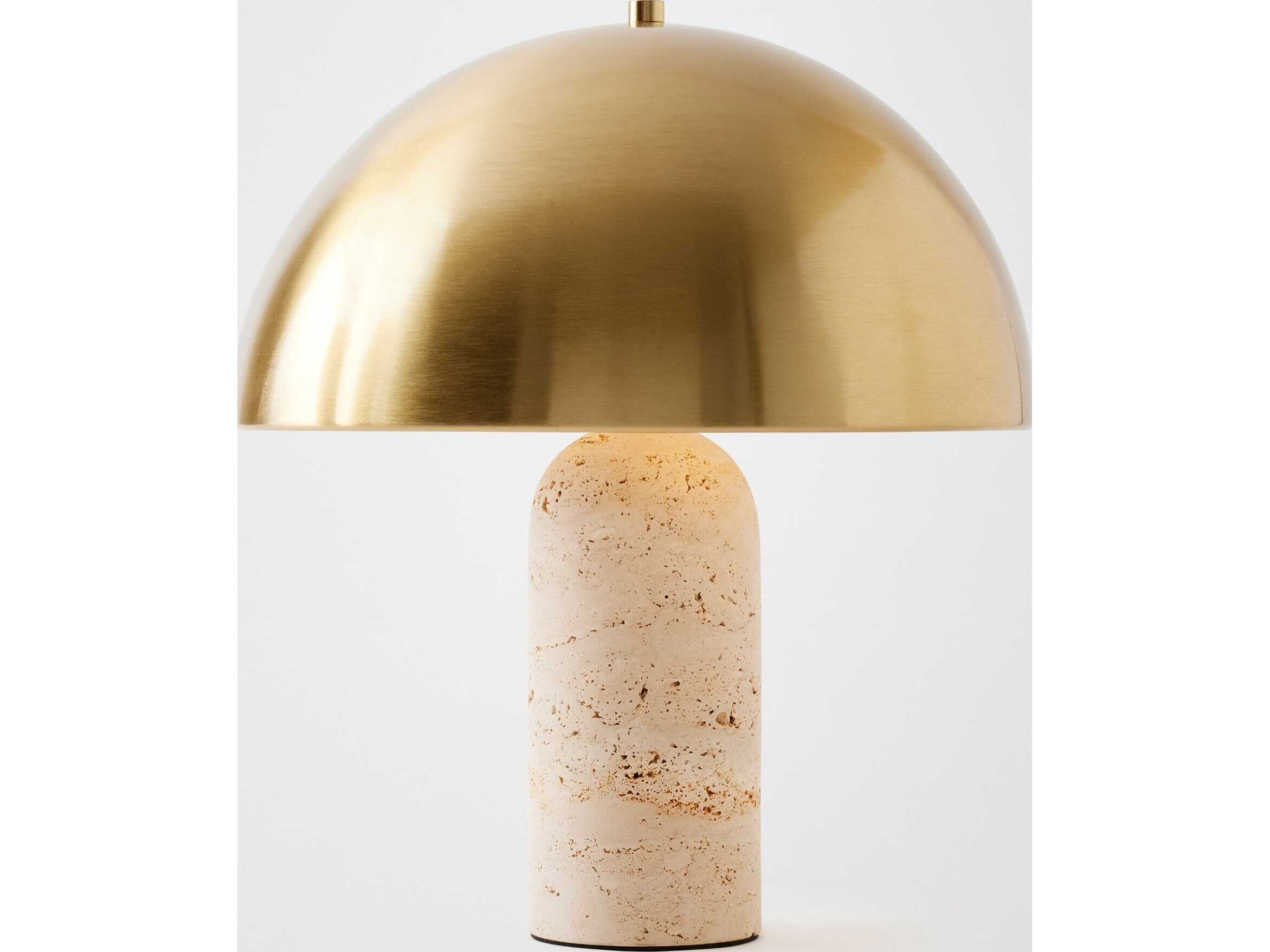 Global Views Dome Brass Table Lamp