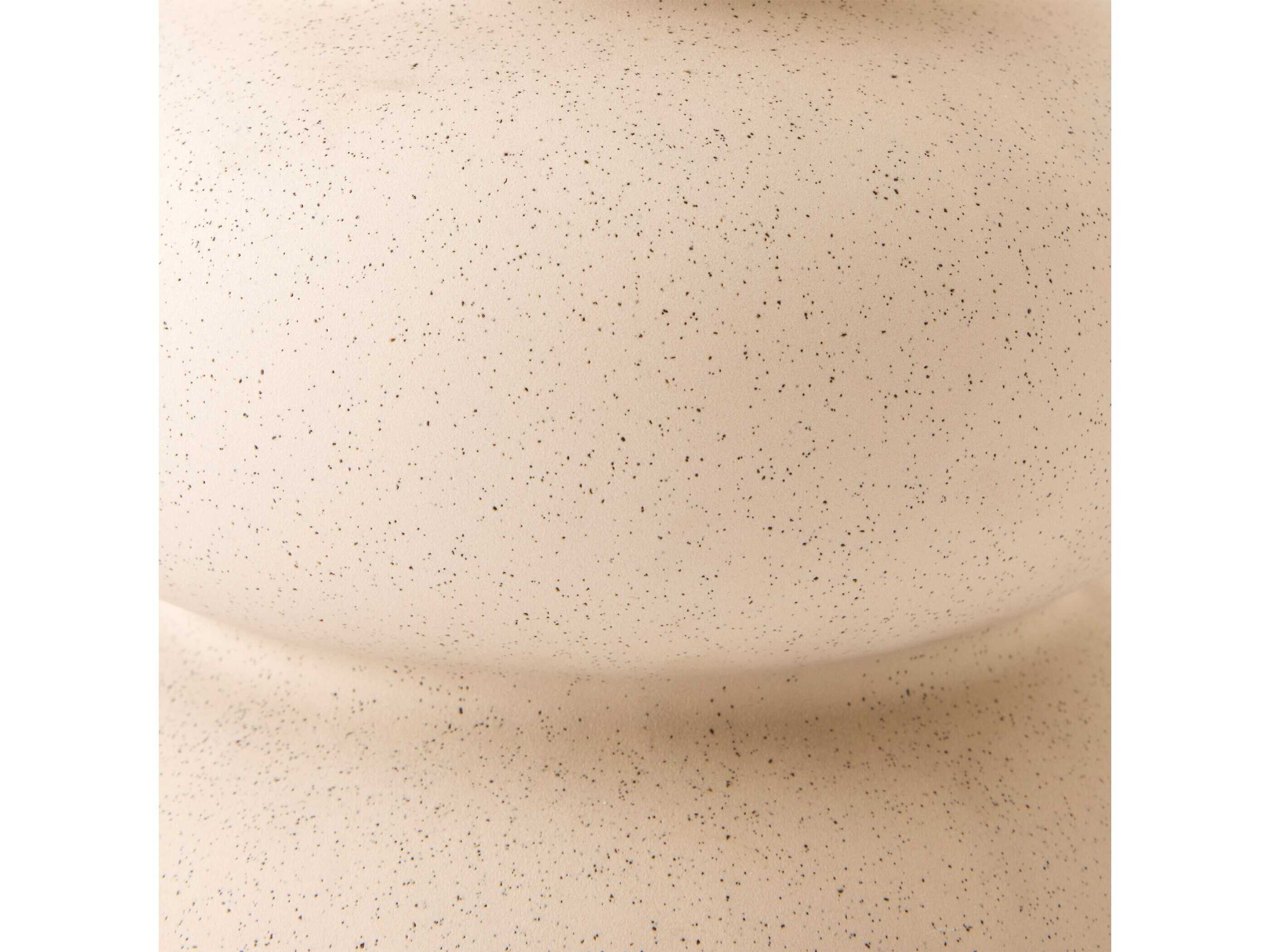 Global Views Ceramic Bubbled Beige Nickel Buffet Lamp
