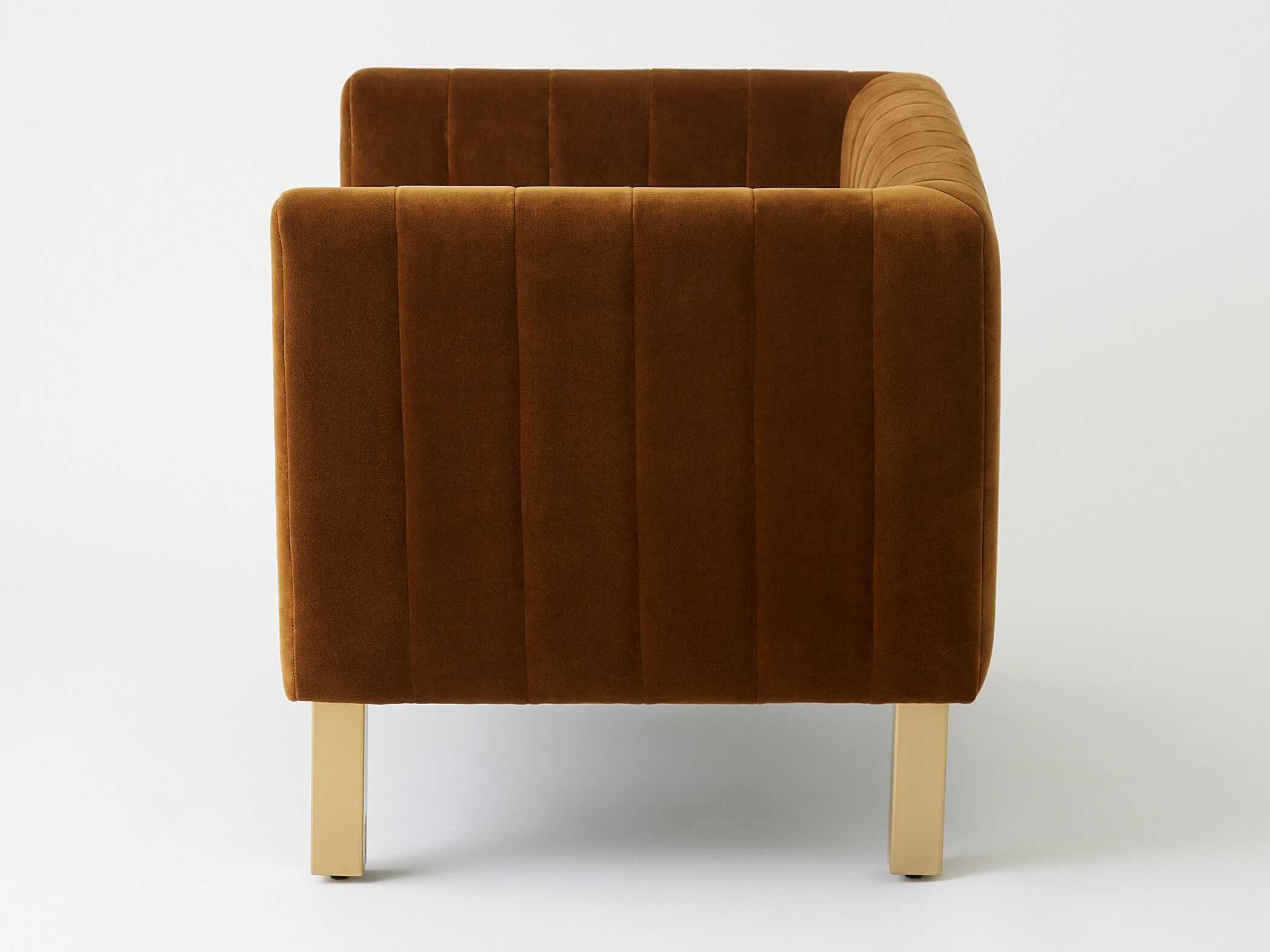 Global Views Perfectly Simple Brown Accent Chair