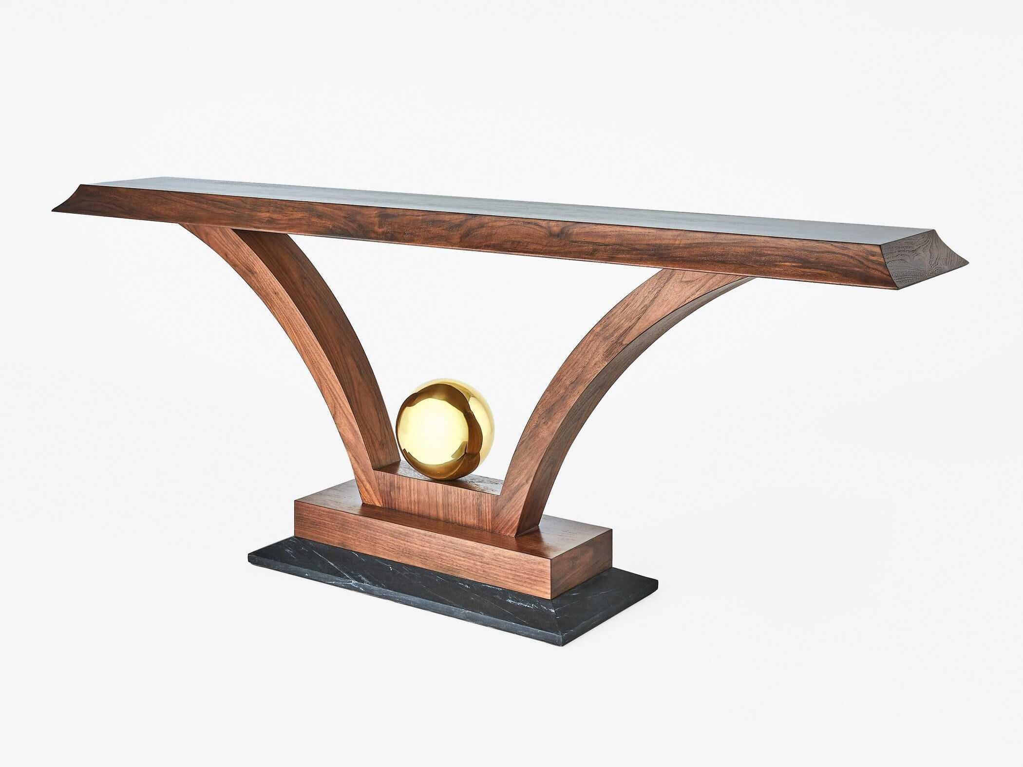 Global Views Colby Rectangular Wood Console Table