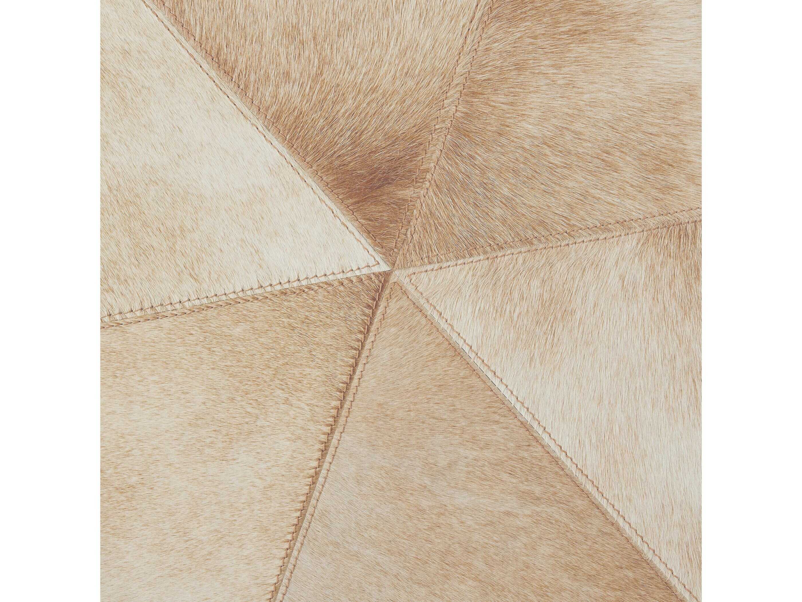 Global Views Brindle Hexagon Wood Coffee Table