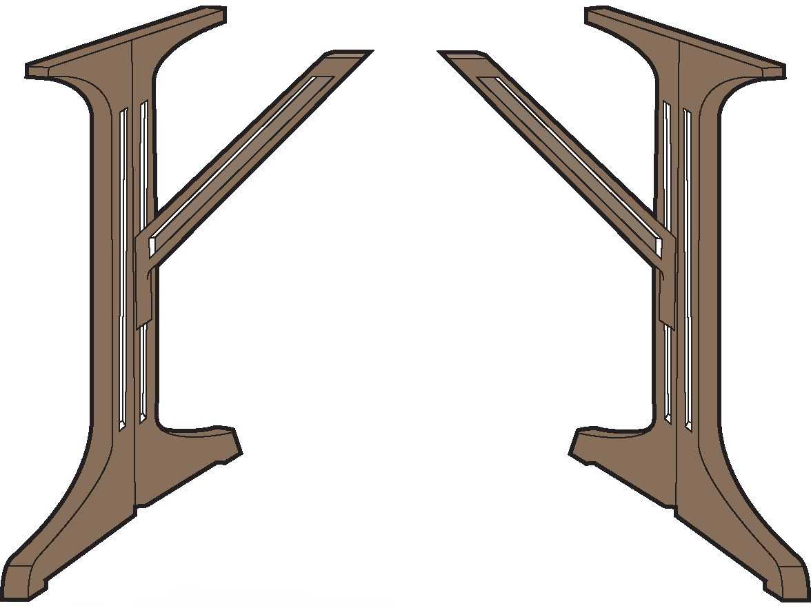 Grosfillex Alpha Resin Taupe Lateral Table Base