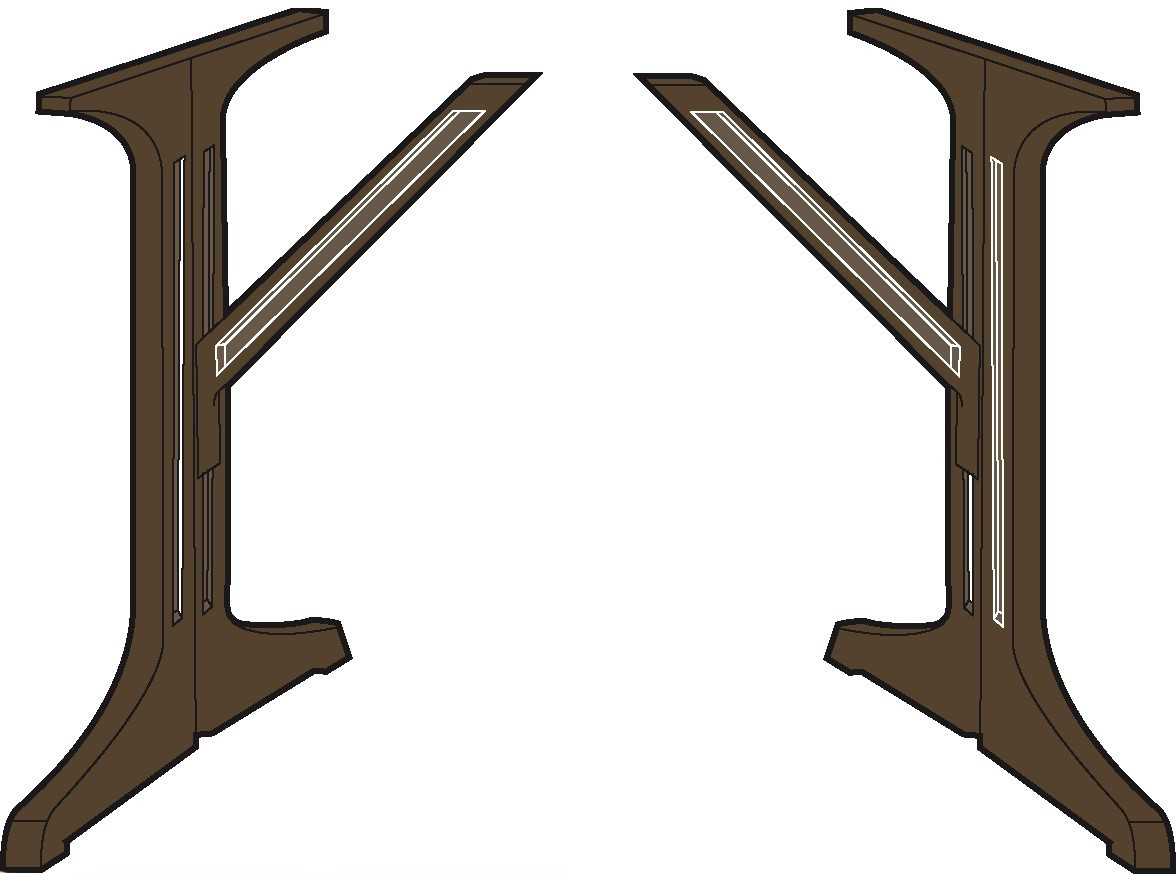 Grosfillex Alpha Resin Bronze Mist Lateral Base 1000