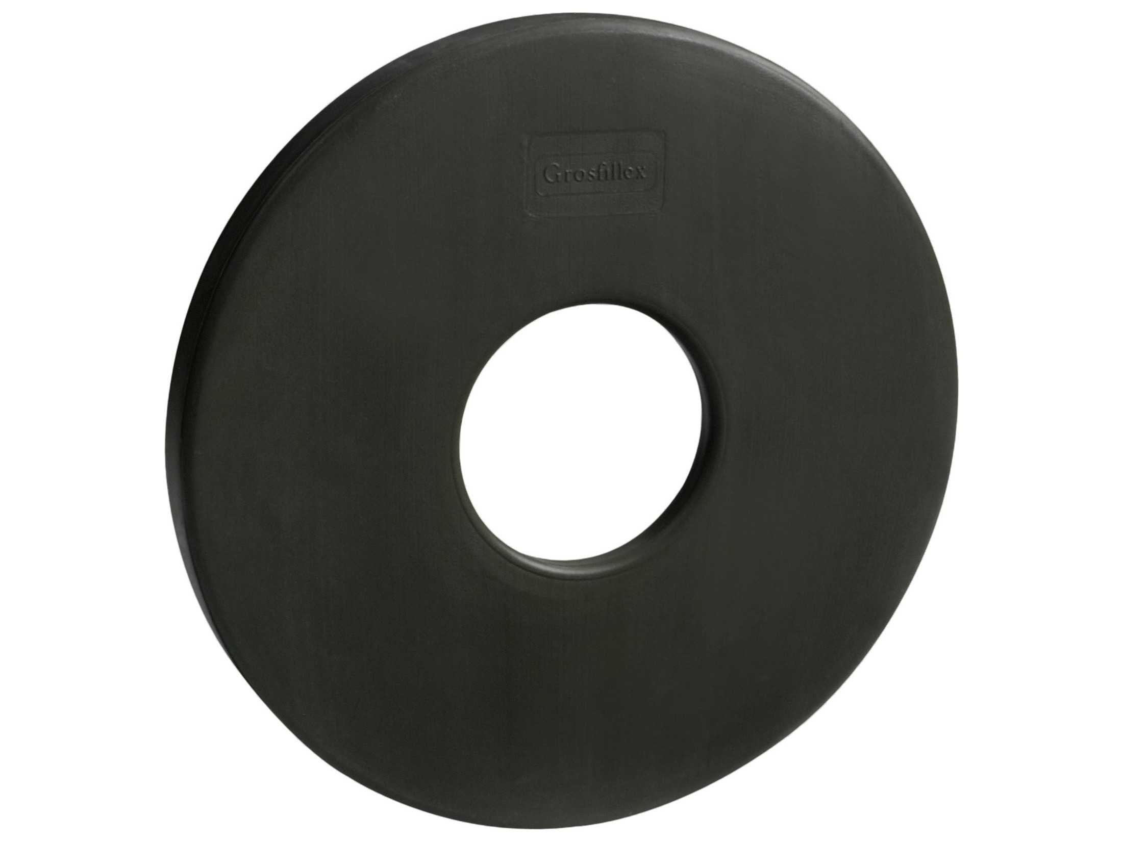 Grosfillex Resin Black Ring Umbrella Base