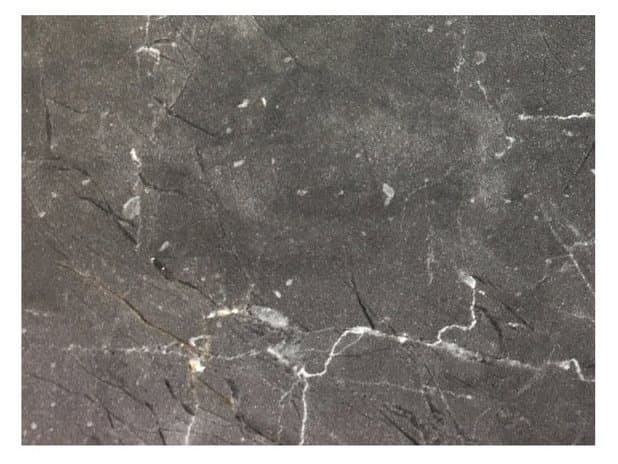 Grosfillex Vanguard Resin Gray Marble Rectangular Exterior Table Top