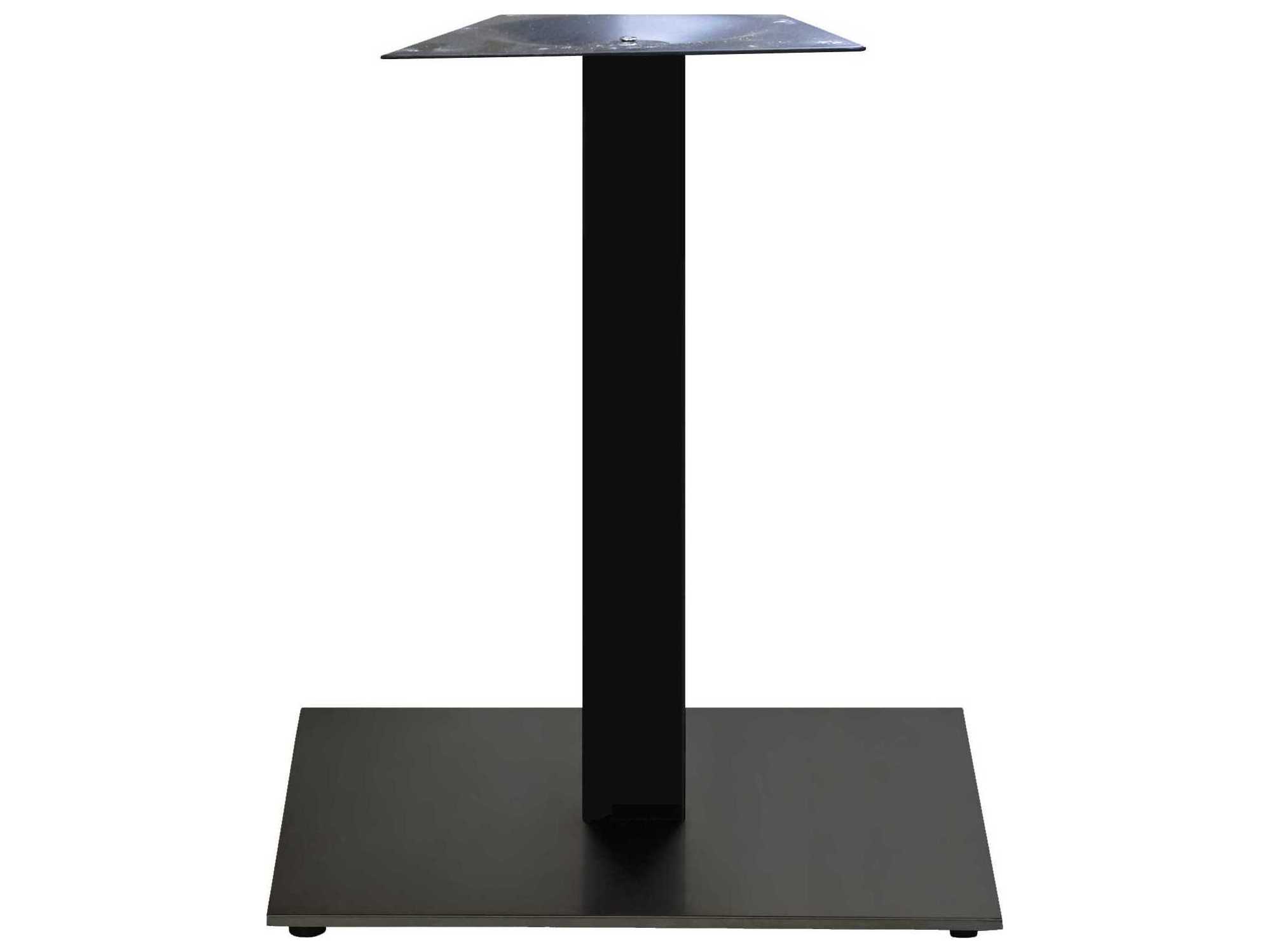 Grosfillex Gamma Steel Black Square Dining Height Table Base
