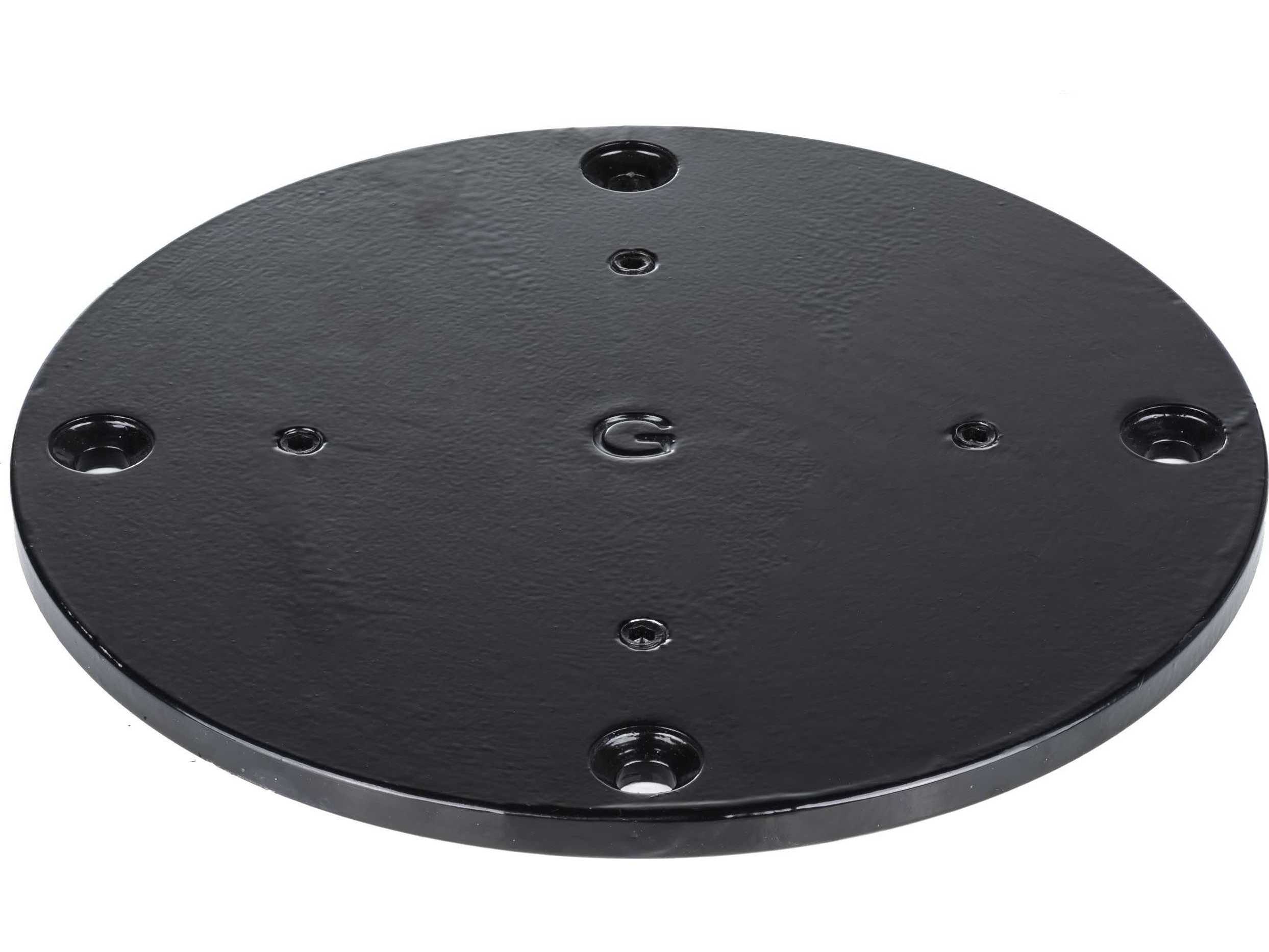 Grosfillex Deck Plate Concrete Black for 10 Foot Windmaster Cantilever Umbrella