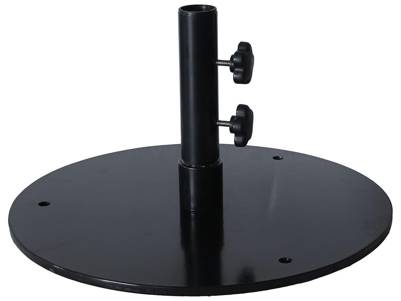 Grosfillex Steel Black Round Flat Umbrella Base