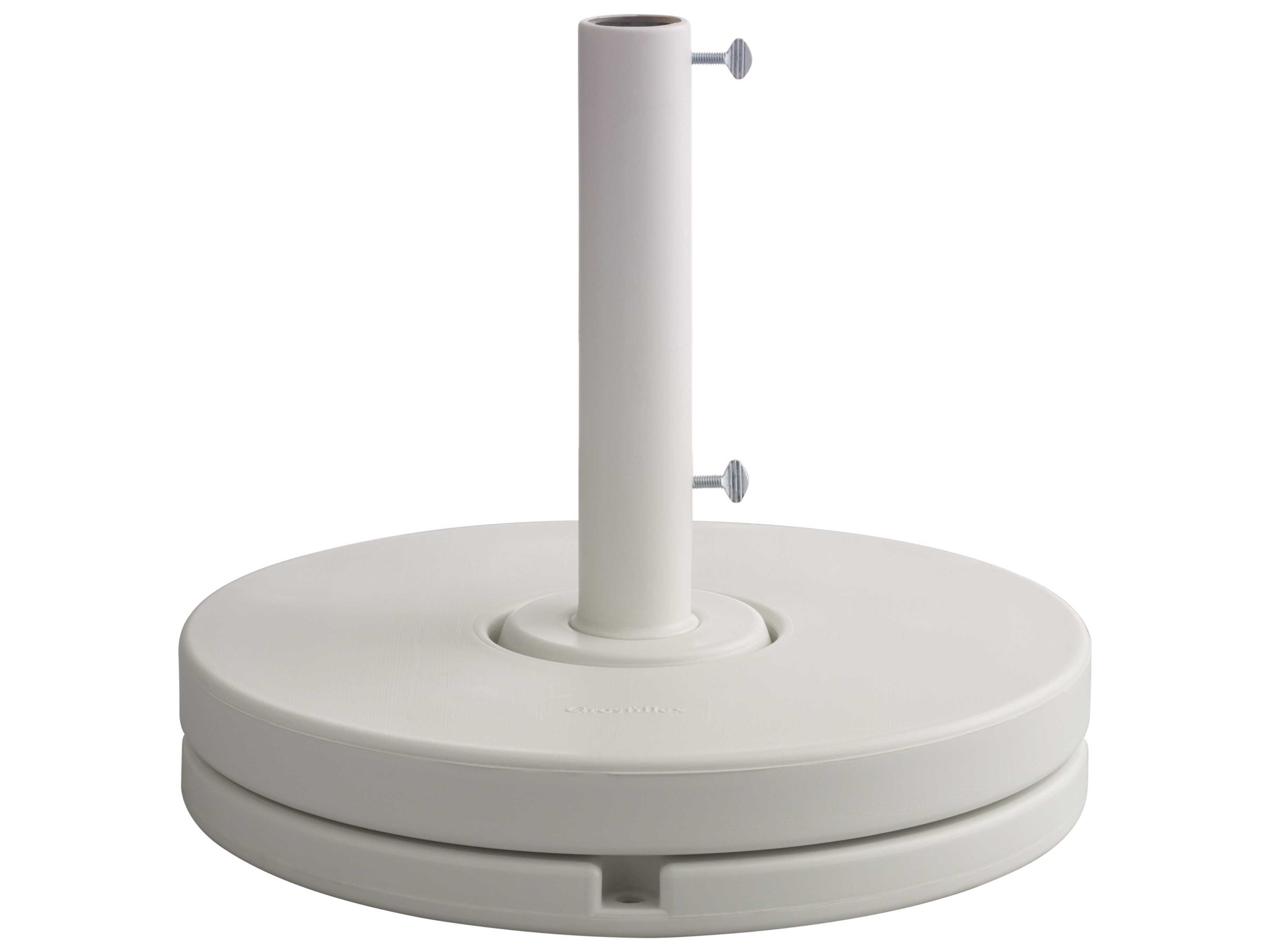 Grosfillex Resin White 16" Stem Umbrella Base