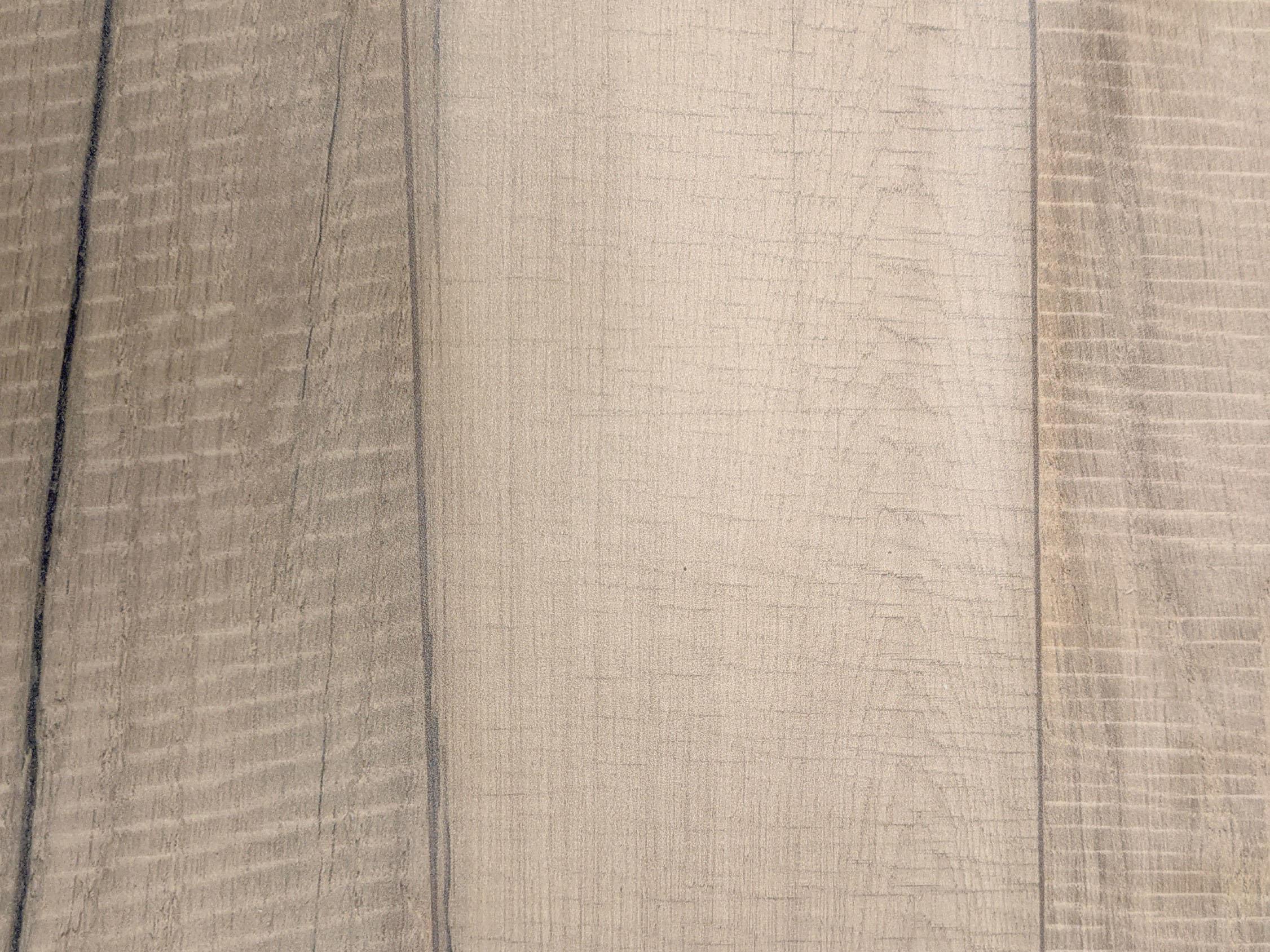 Grosfillex Aquaba Resin Sawcut/Teakwood Square Outdoor Dining Table with Umbrella Hole