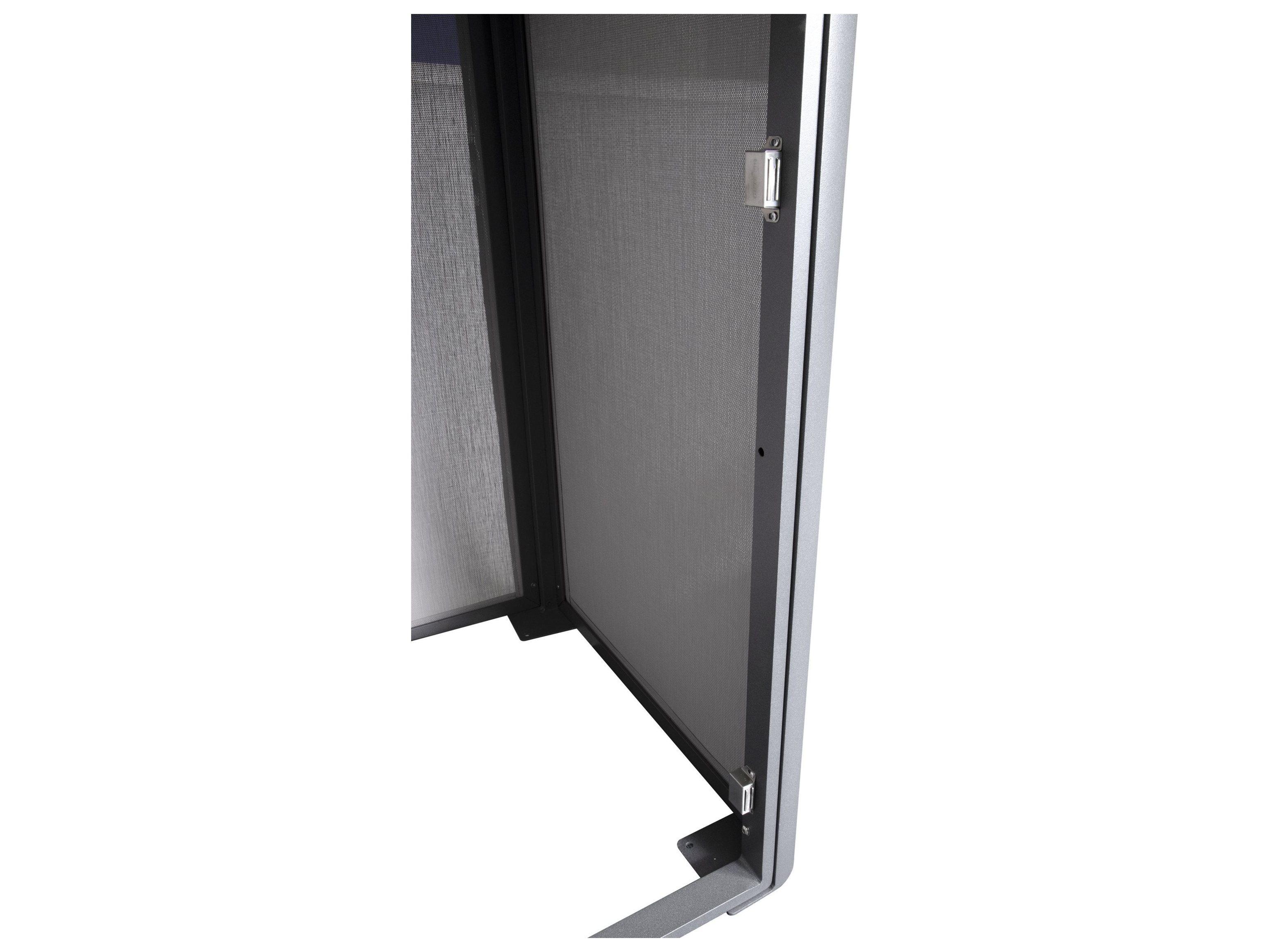 Grosfillex Sunset Sling Aluminum Solid Gray/Volcanic Black Towel Valet Double Unit