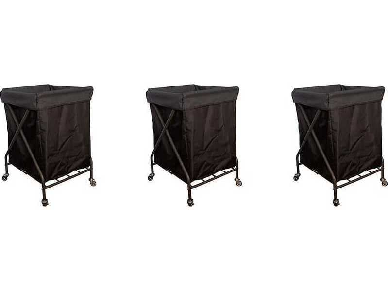 Grosfillex Sunset Sling Aluminum Solid Gray/Platinum Gray Towel Valet Triple Unit