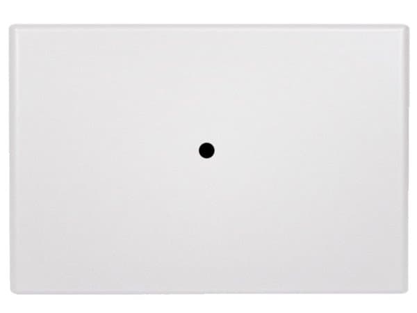 Grosfillex Molded Melamine Resin White Rectangular Table Top with Umbrella Hole