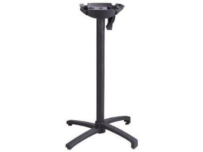 Grosfillex X1 Aluminum Black Tilting Bar Height Table Base