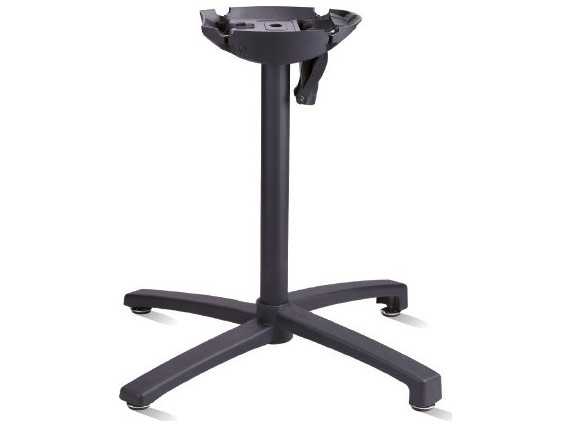 Grosfillex X1 Aluminum Black Large Tilting Table Base