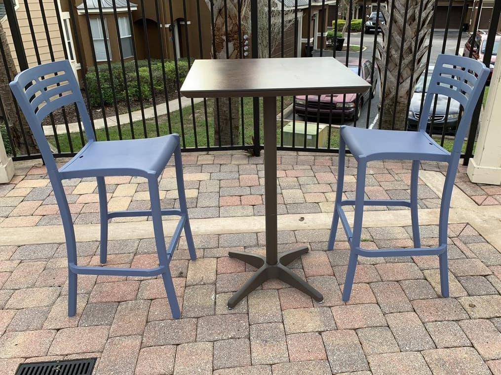 Grosfillex Vogue Resin Patio Dining Set
