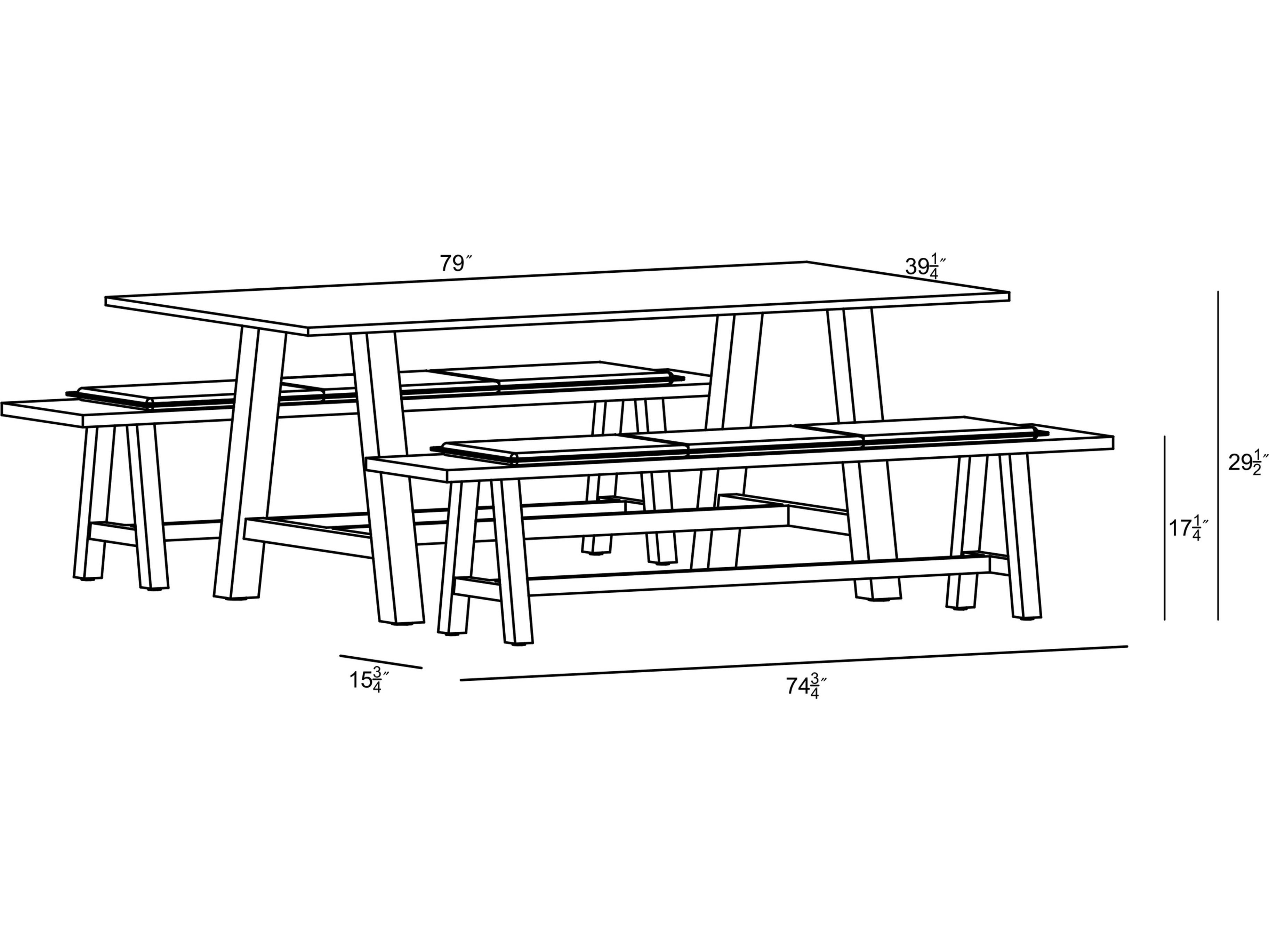 Harmonia Living Commons Aluminum 8 Seat Patio Dining Set
