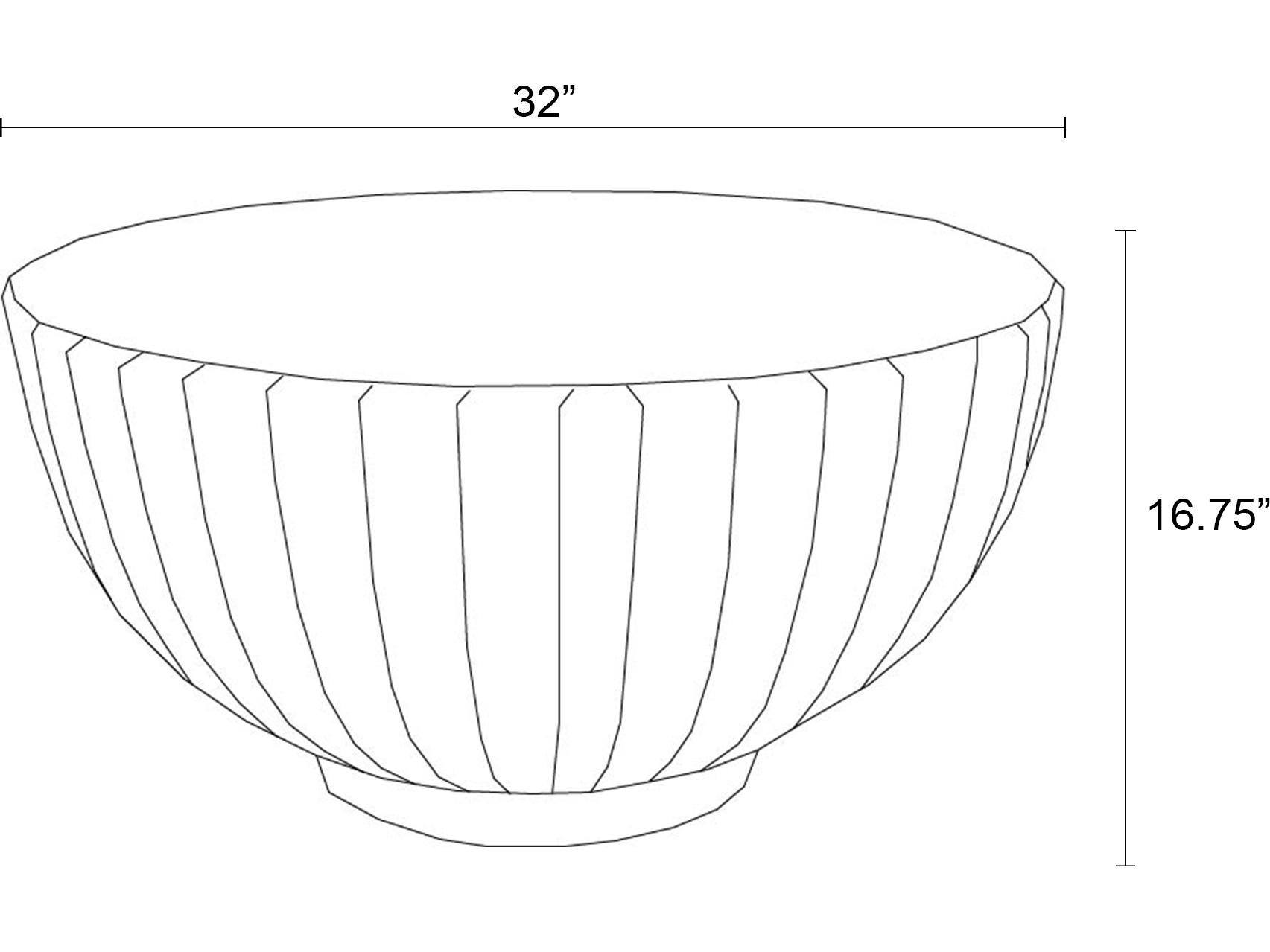 Harmonia Living Current Cement Round Coffee table