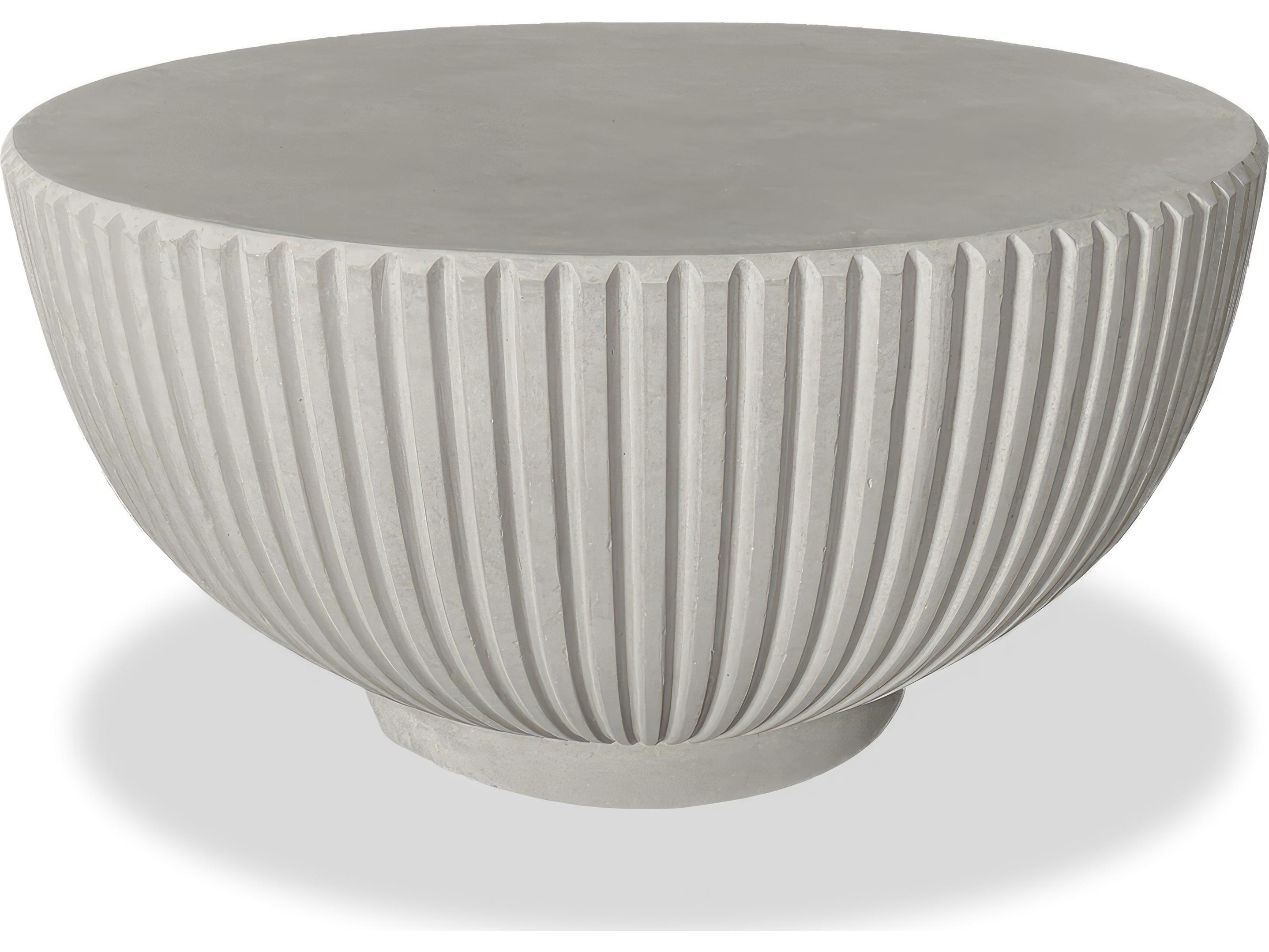 Harmonia Living Current Cement Round Coffee table