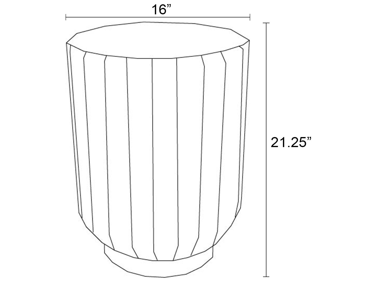 Harmonia Living Current Cement Round End table