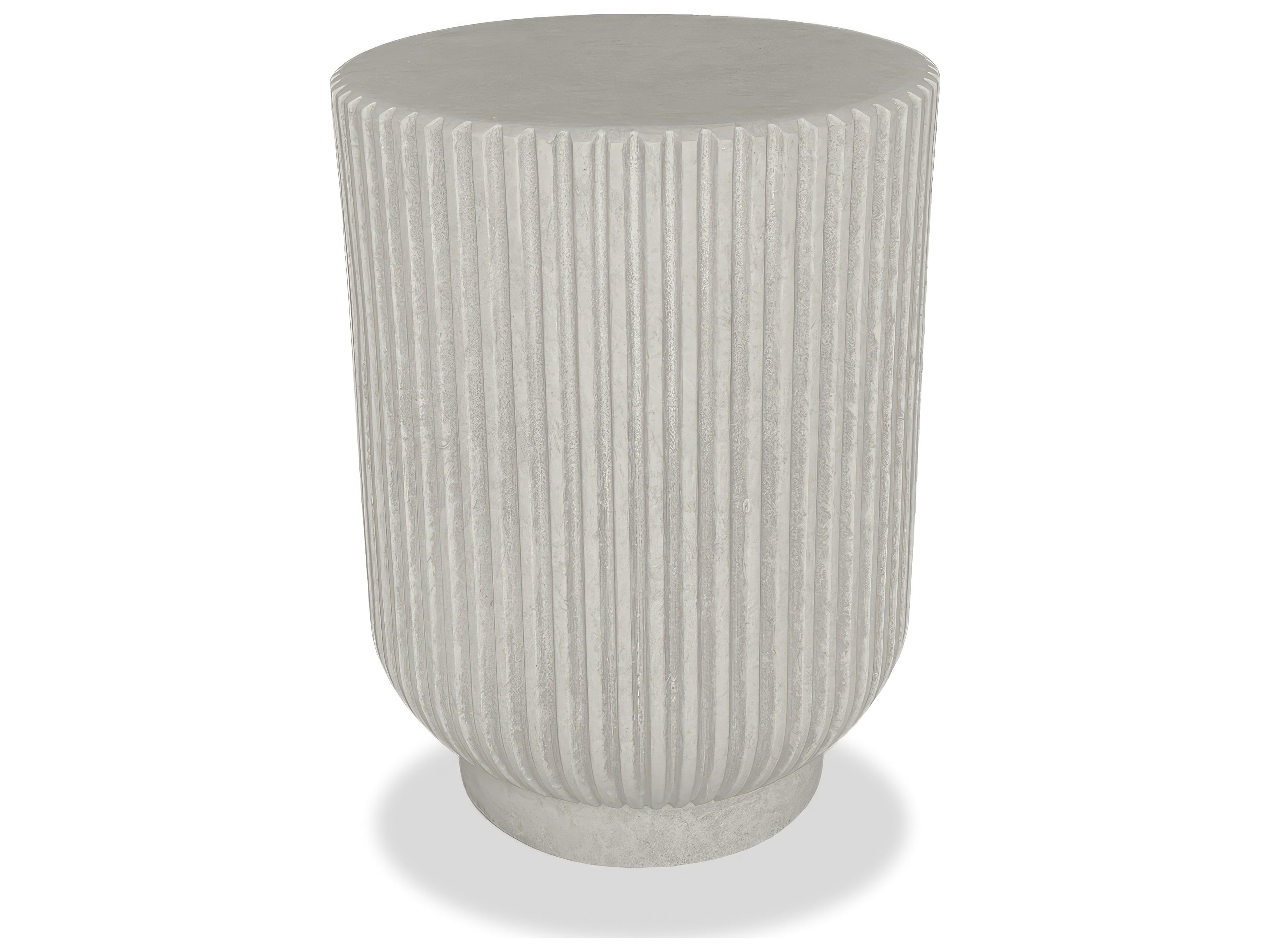 Harmonia Living Current Cement Round End table