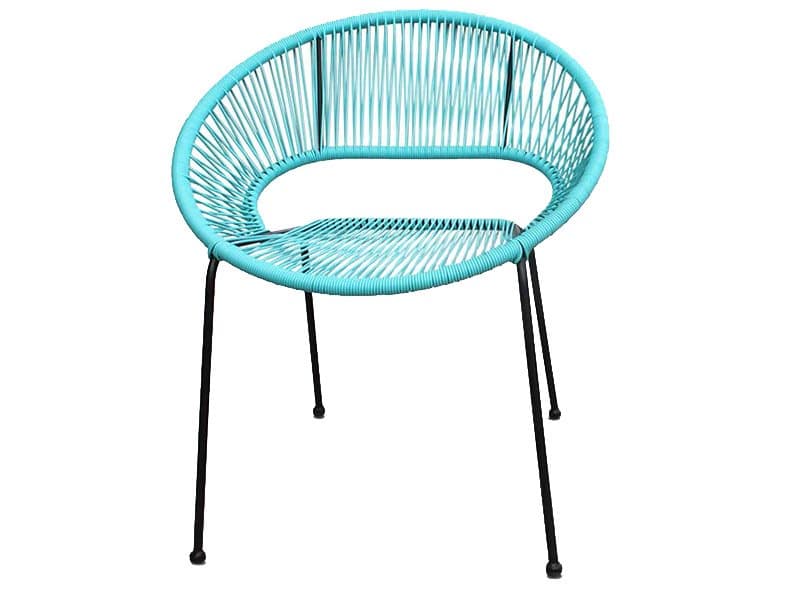 Harmonia Living Closeouts Acapulco Steel Woven Strap Outdoor Patio Dining Arm Chair