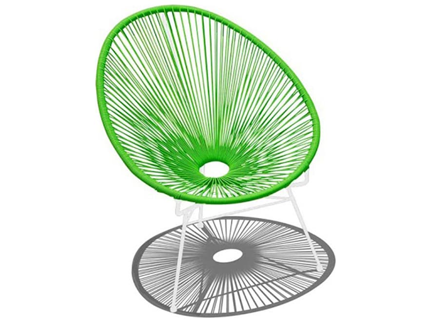 Harmonia Living Closeouts Acapulco Steel Woven Strap Patio Lounge Chair