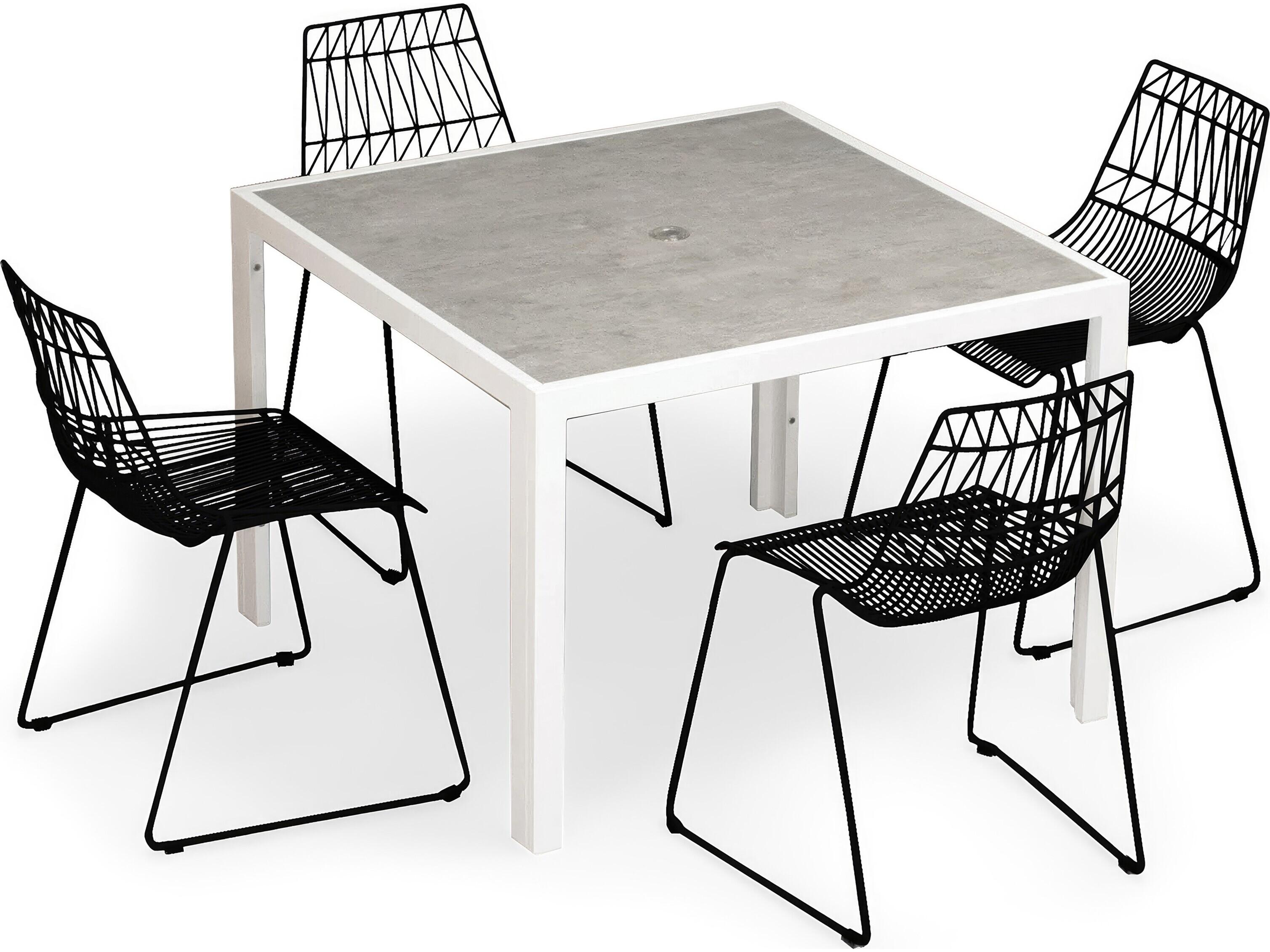 Harmonia Living Ace Steel 5 Piece Patio Dining Set