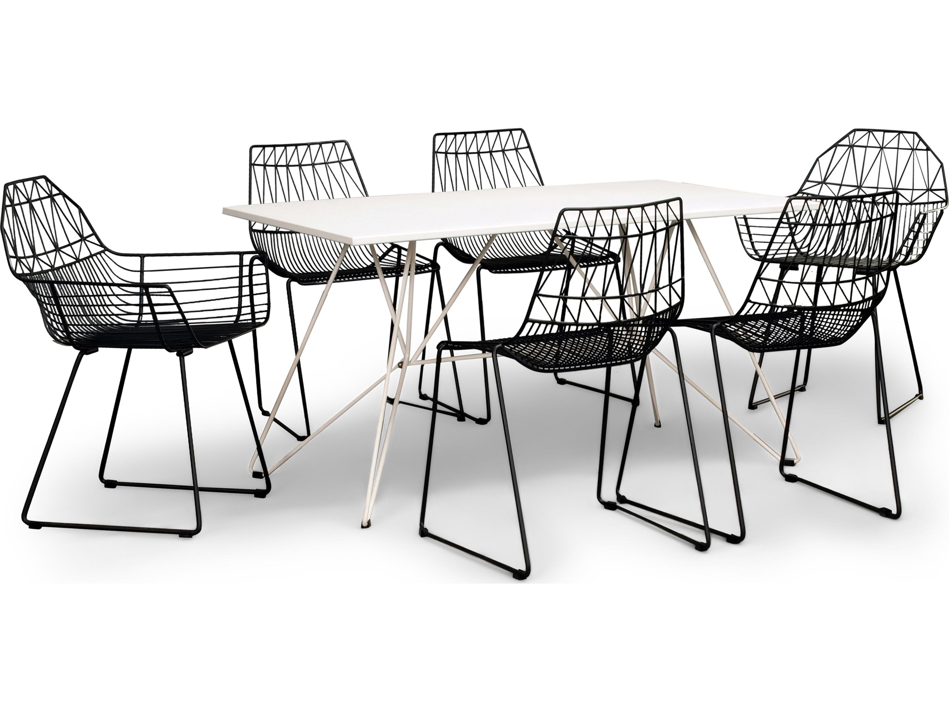 Harmonia Living Ace Steel 7 Piece Outdoor Dining Set