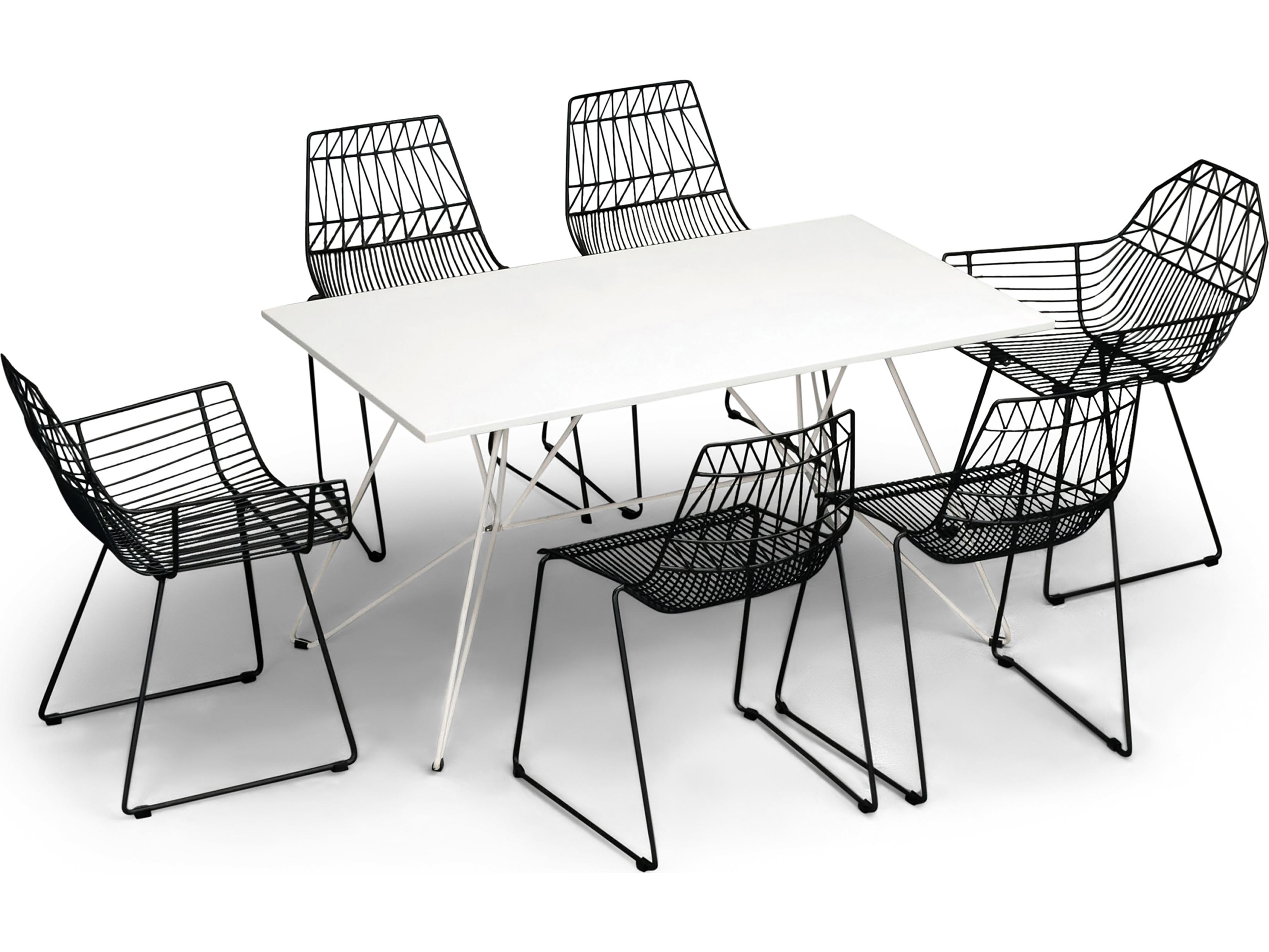 Harmonia Living Ace Steel 7 Piece Outdoor Dining Set