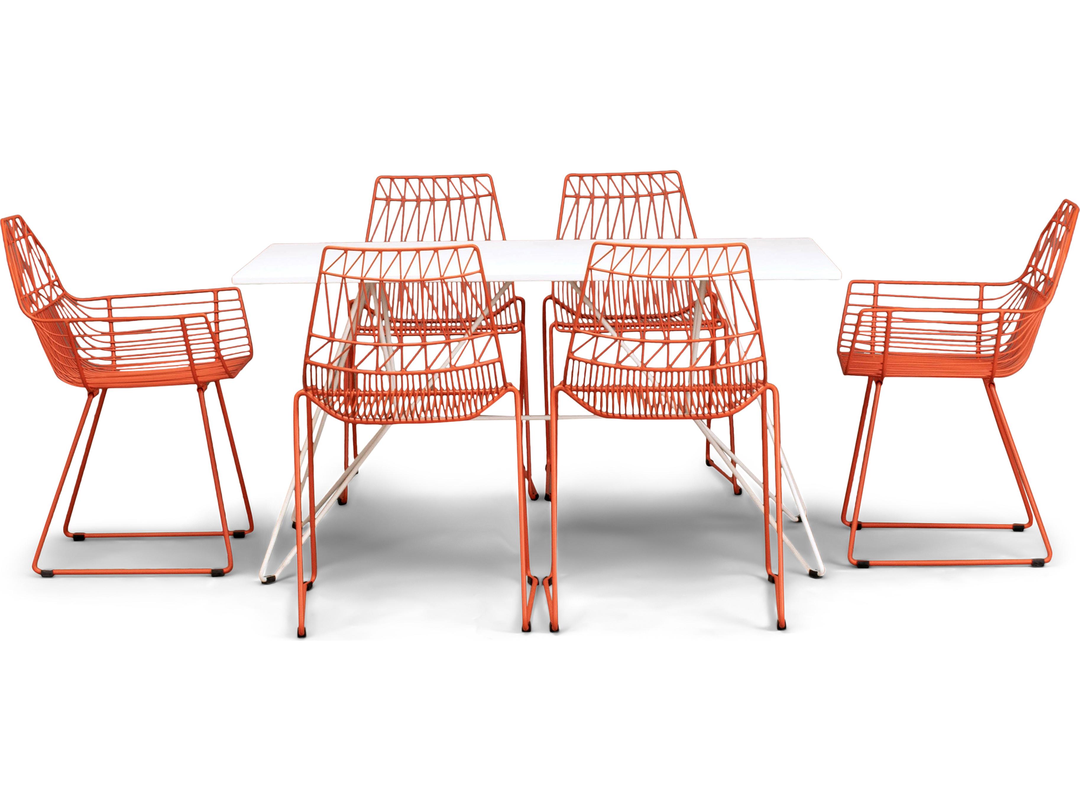 Harmonia Living Ace Steel 7 Piece Outdoor Dining Set