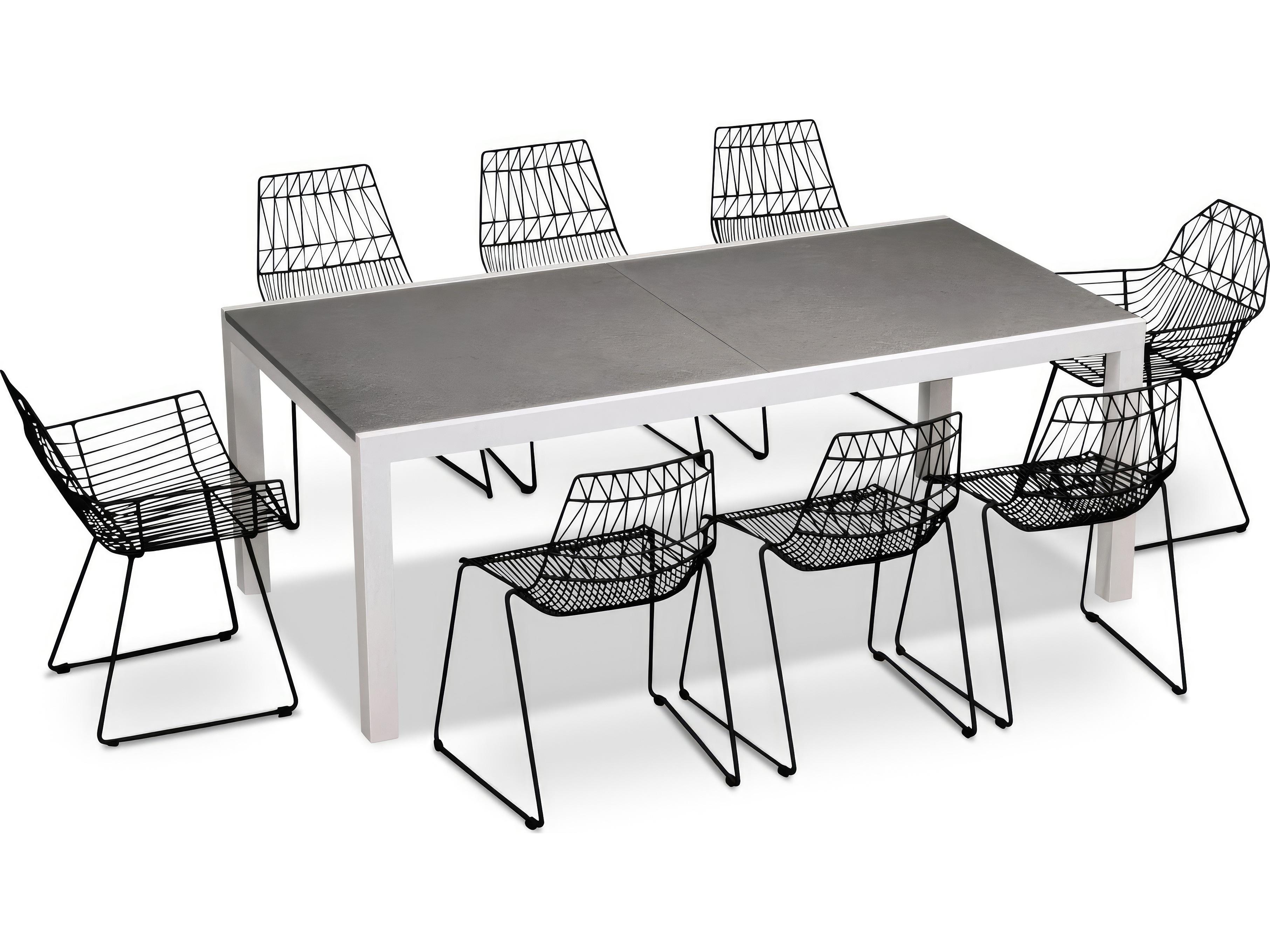 Harmonia Living Ace Steel 9 Piece Patio Dining Set