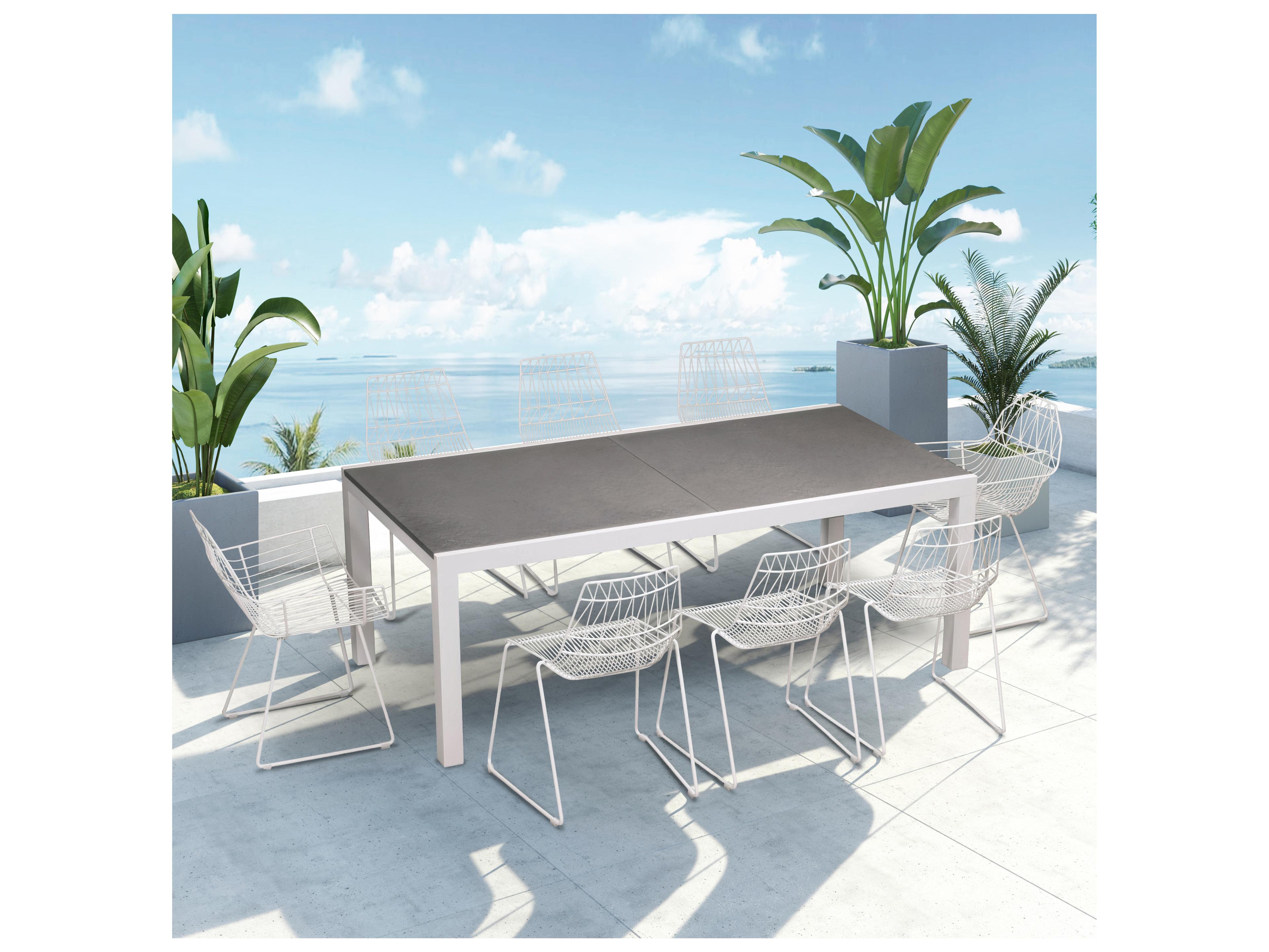 Harmonia Living Ace Steel 9 Piece Patio Dining Set