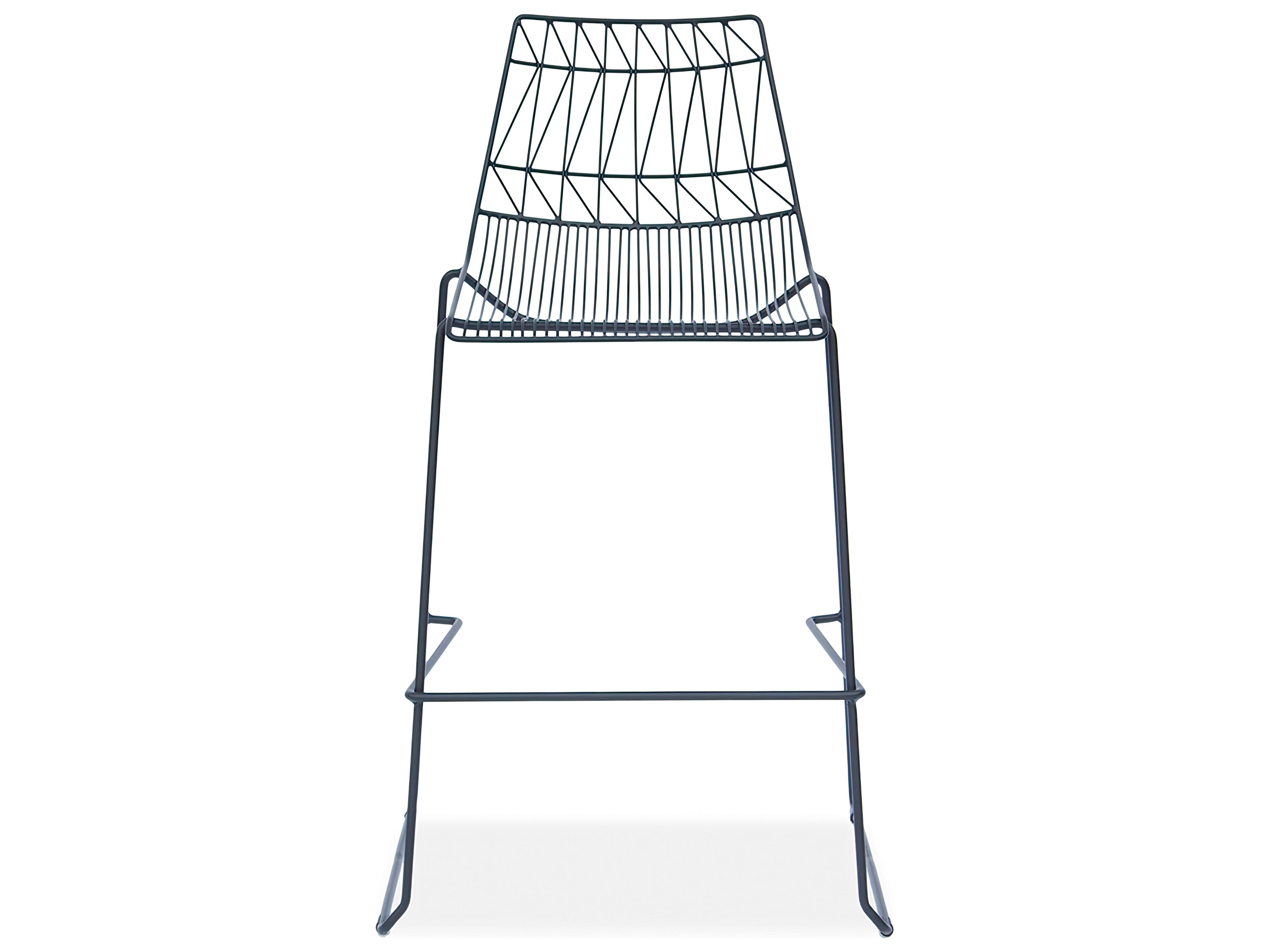 Harmonia Living Ace Steel Stackable Outdoor Bar Chair