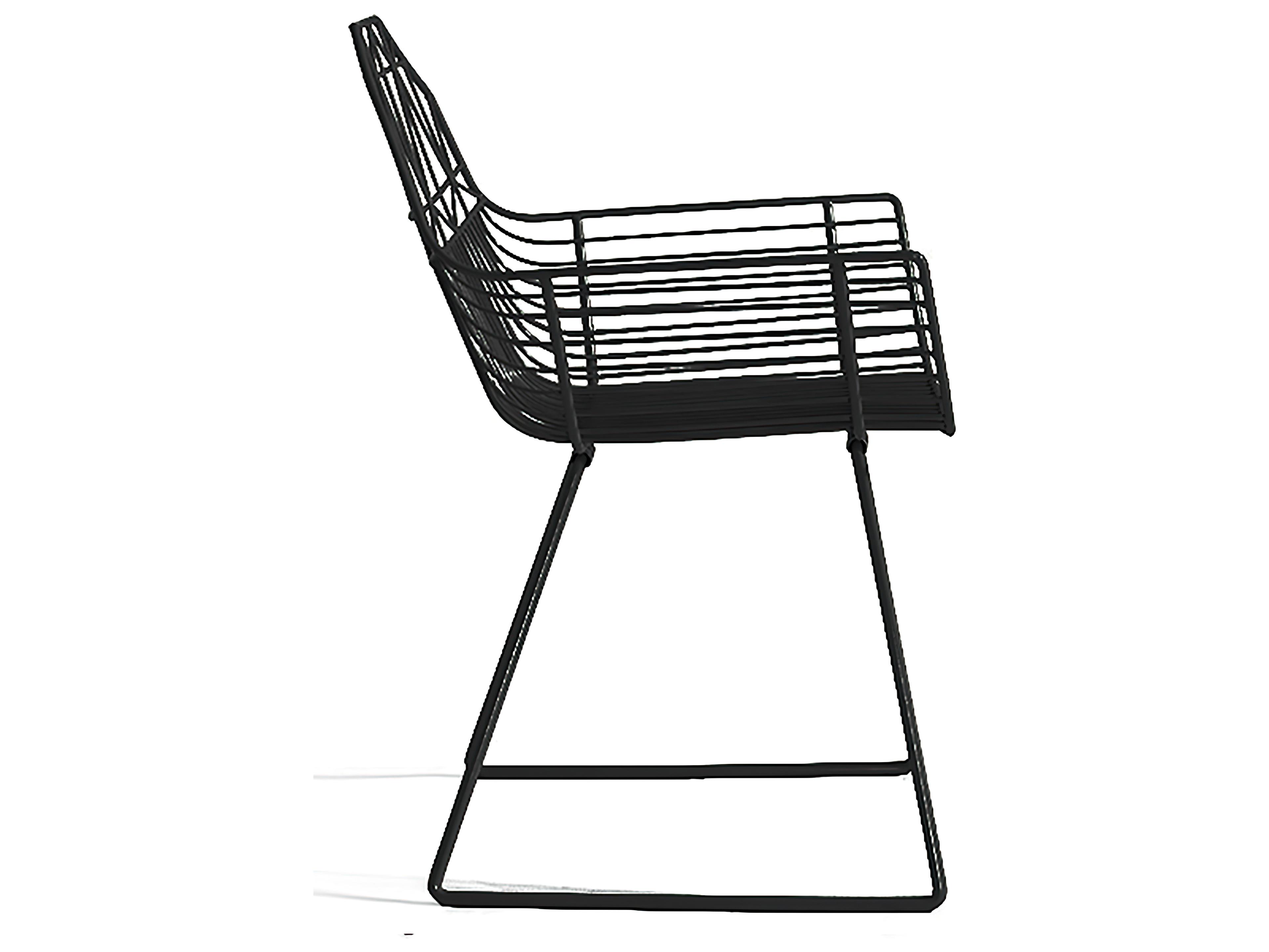 Harmonia Living Ace Steel Stackable Patio Dining Arm Chair