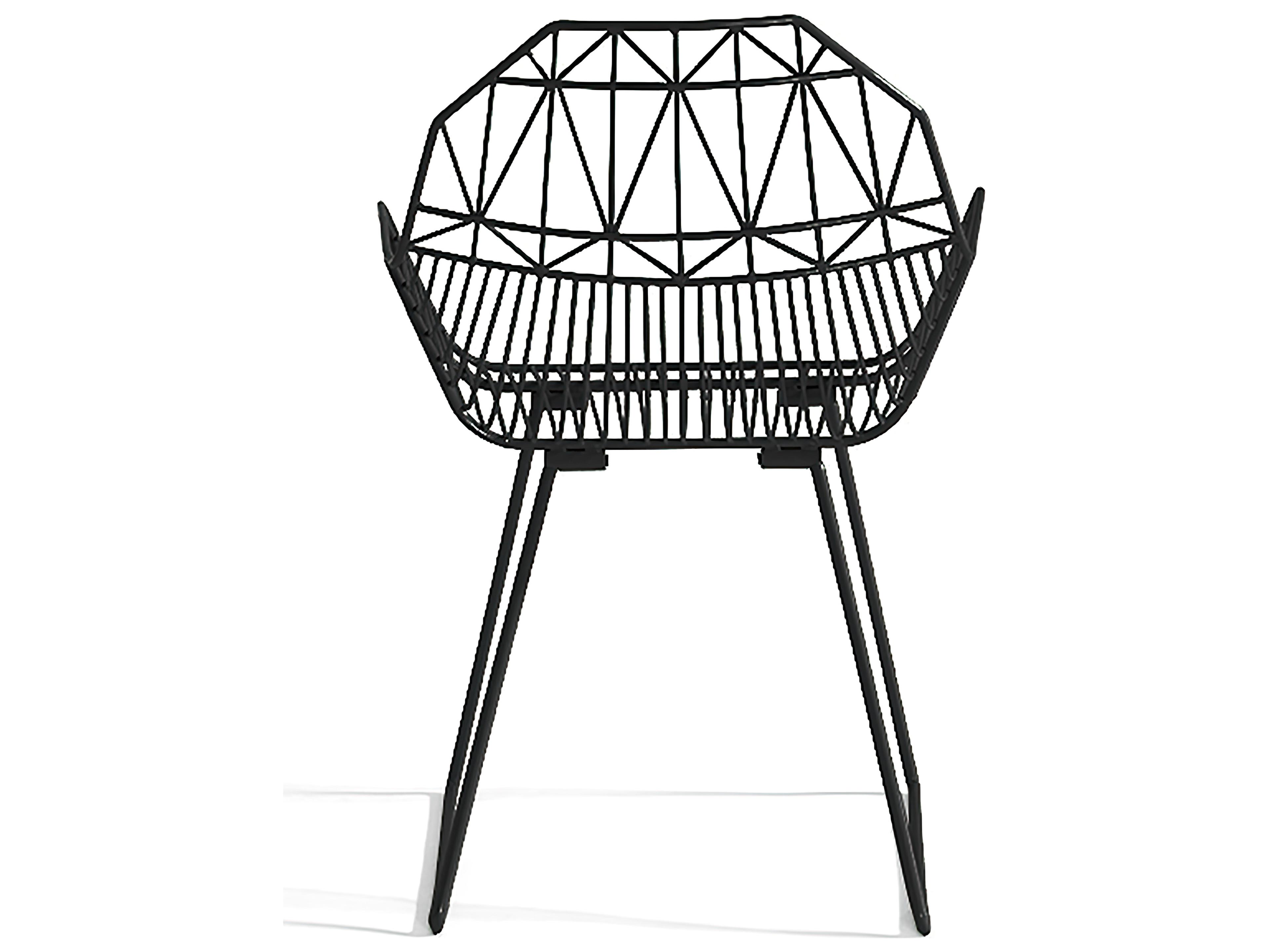 Harmonia Living Ace Steel Stackable Patio Dining Arm Chair