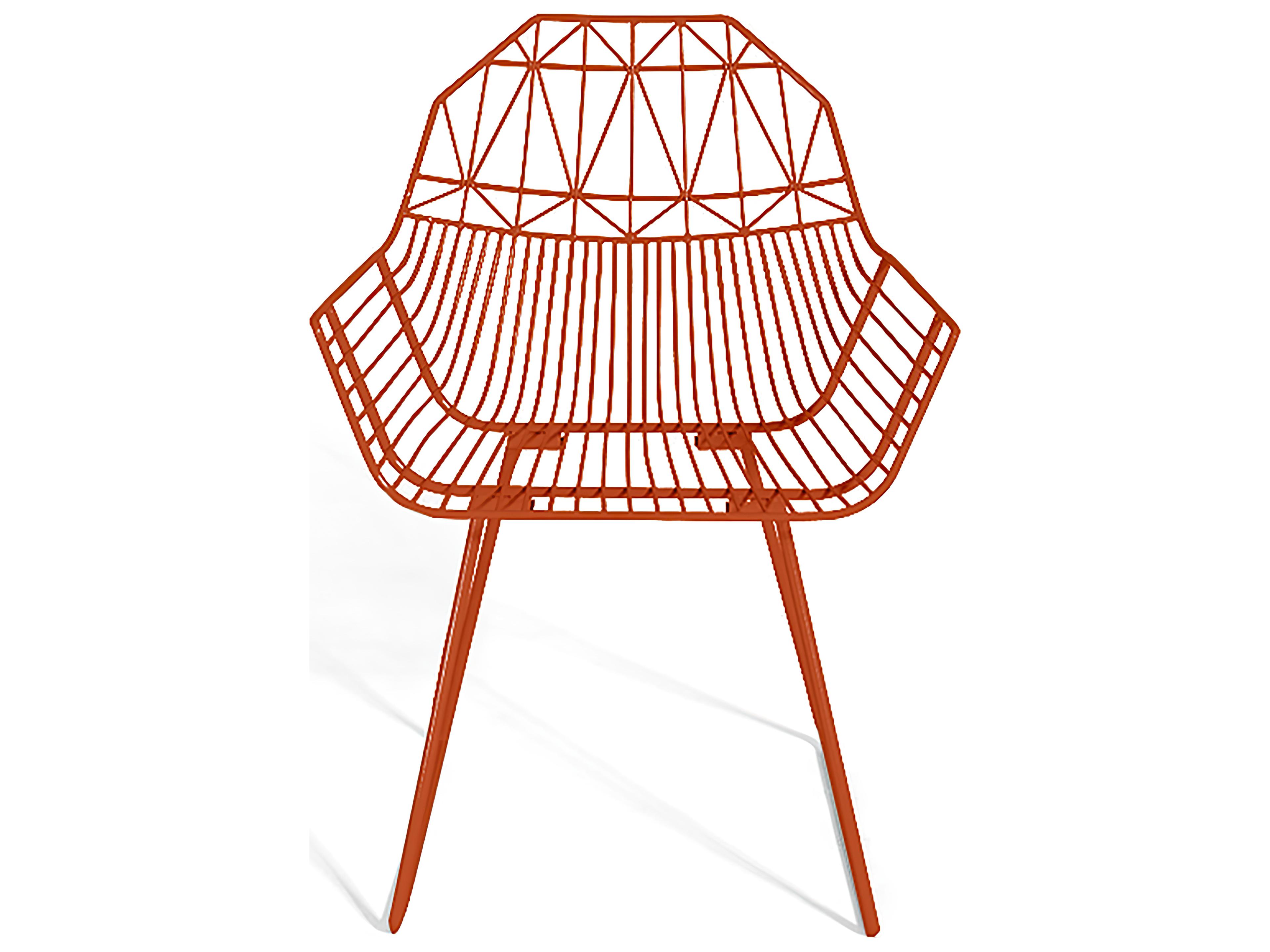 Harmonia Living Ace Steel Stackable Patio Dining Arm Chair