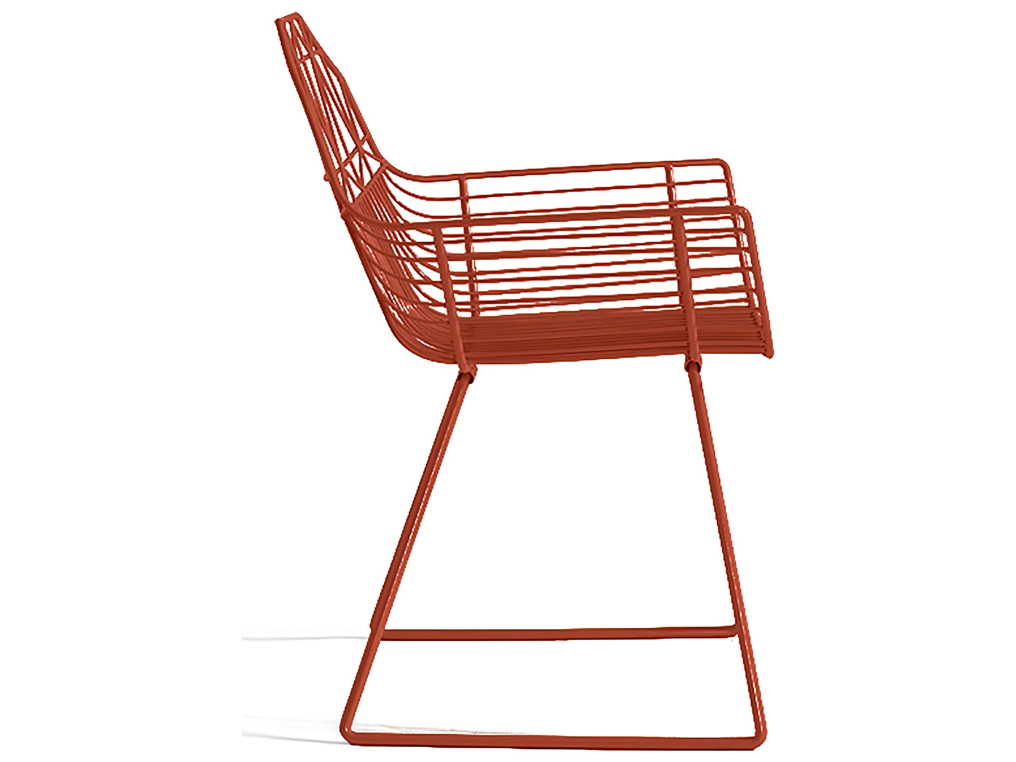 Harmonia Living Ace Steel Stackable Patio Dining Arm Chair