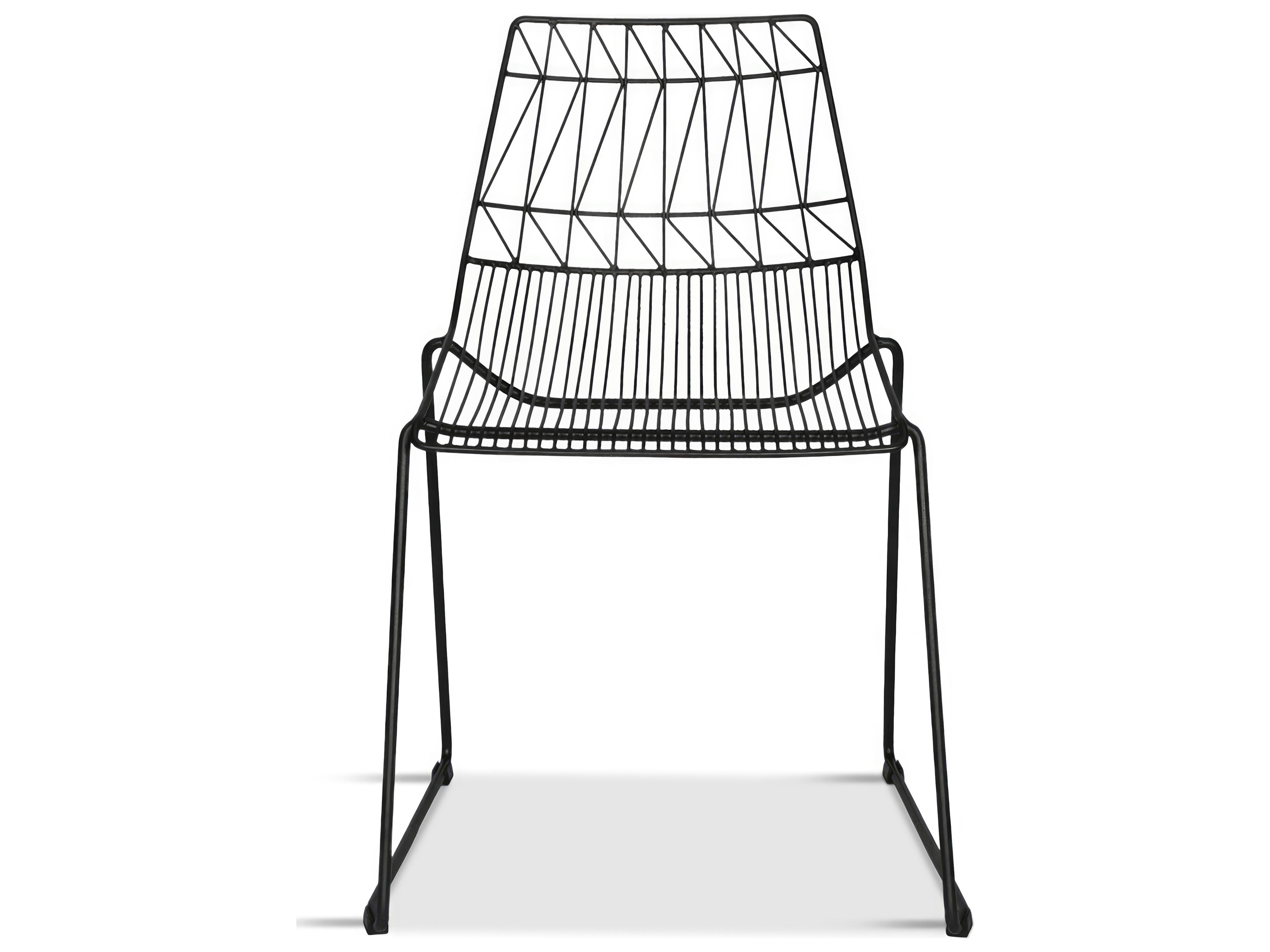 Harmonia Living Ace Steel Stackable Outdoor Dining Side Chair